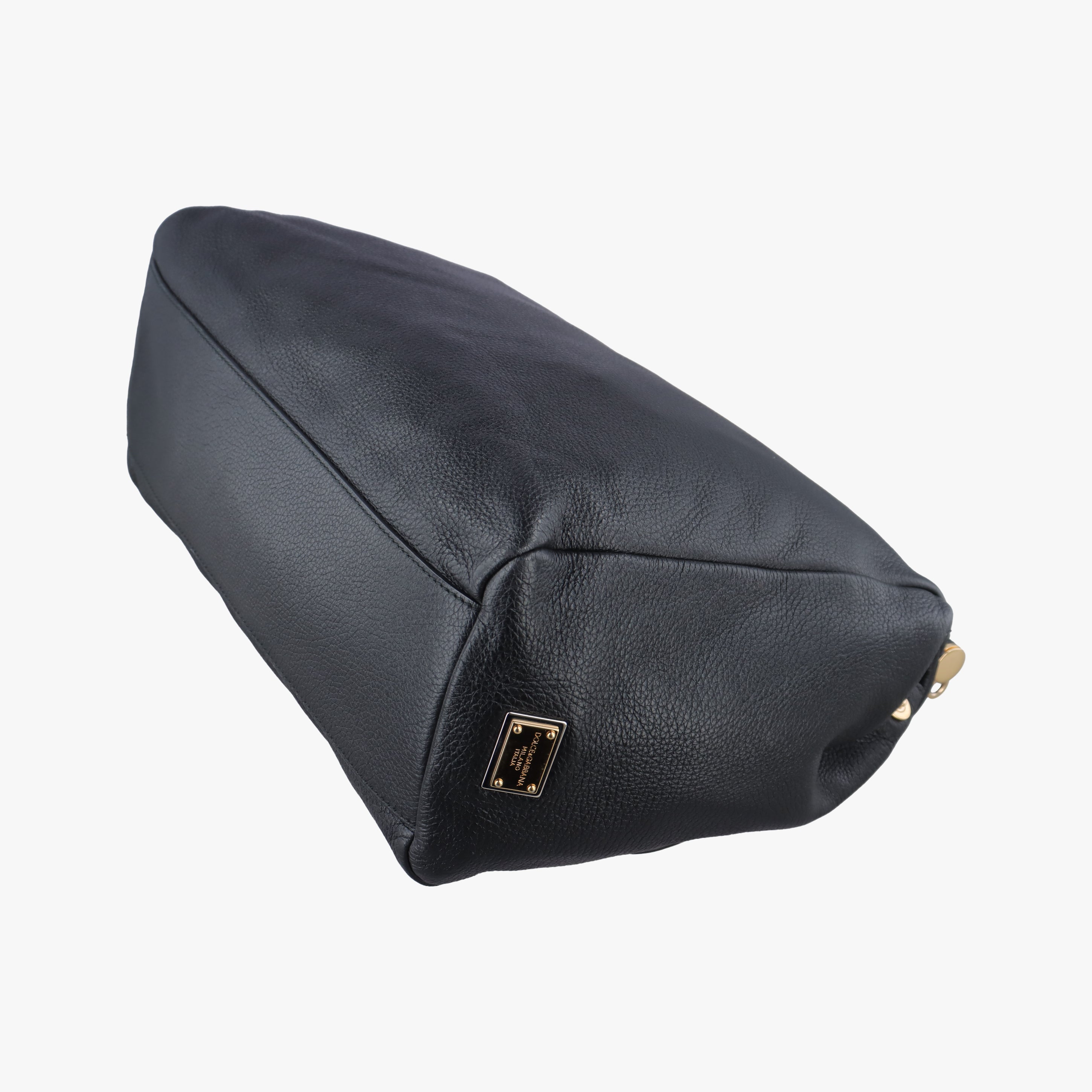 Vintage Dolce & Gabbana SICILY Black Leather  shoulderbag | stylenewstar