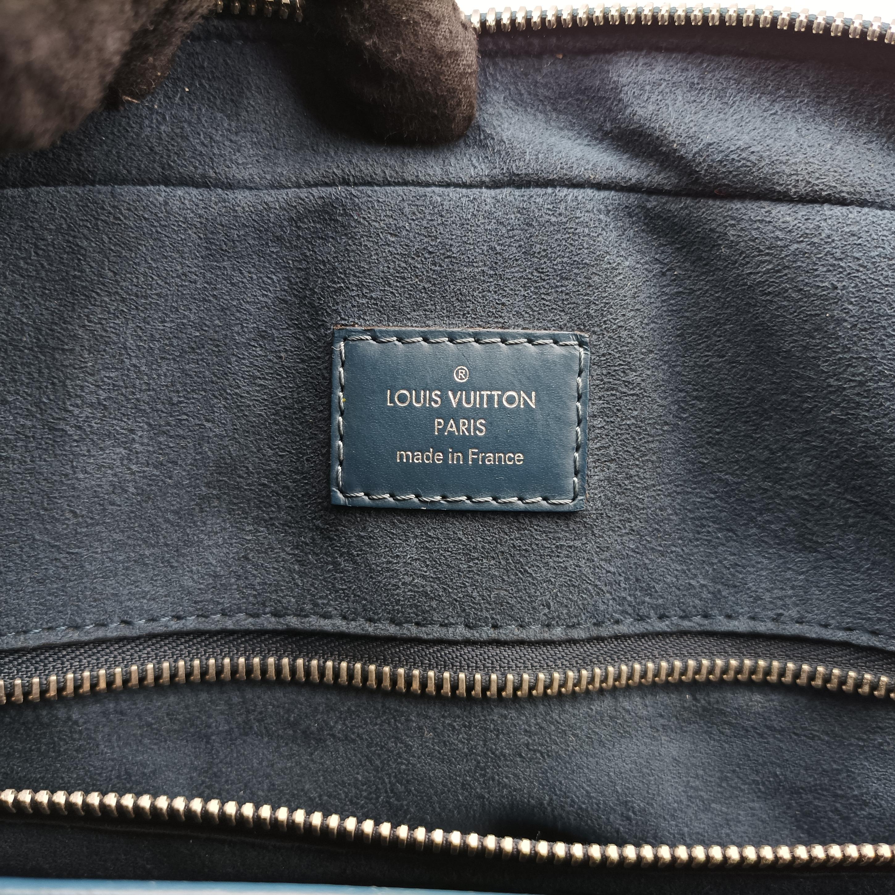 Pre-owned Louis Vuitton Porto Document Business PDB Blue Celeste Epi M54043 shoulderbag | stylenewstar