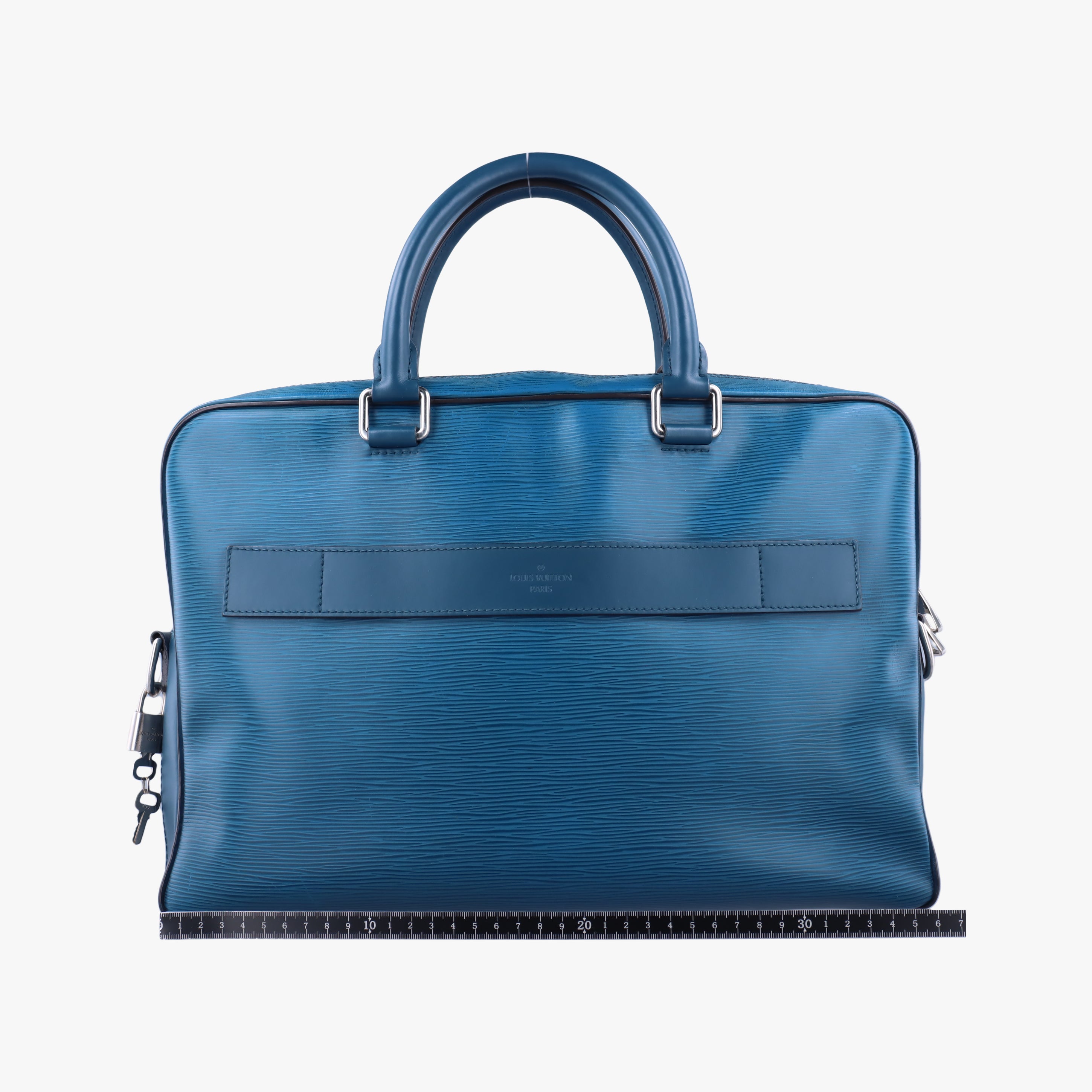 Pre-owned Louis Vuitton Porto Document Business PDB Blue Celeste Epi M54043 shoulderbag | stylenewstar