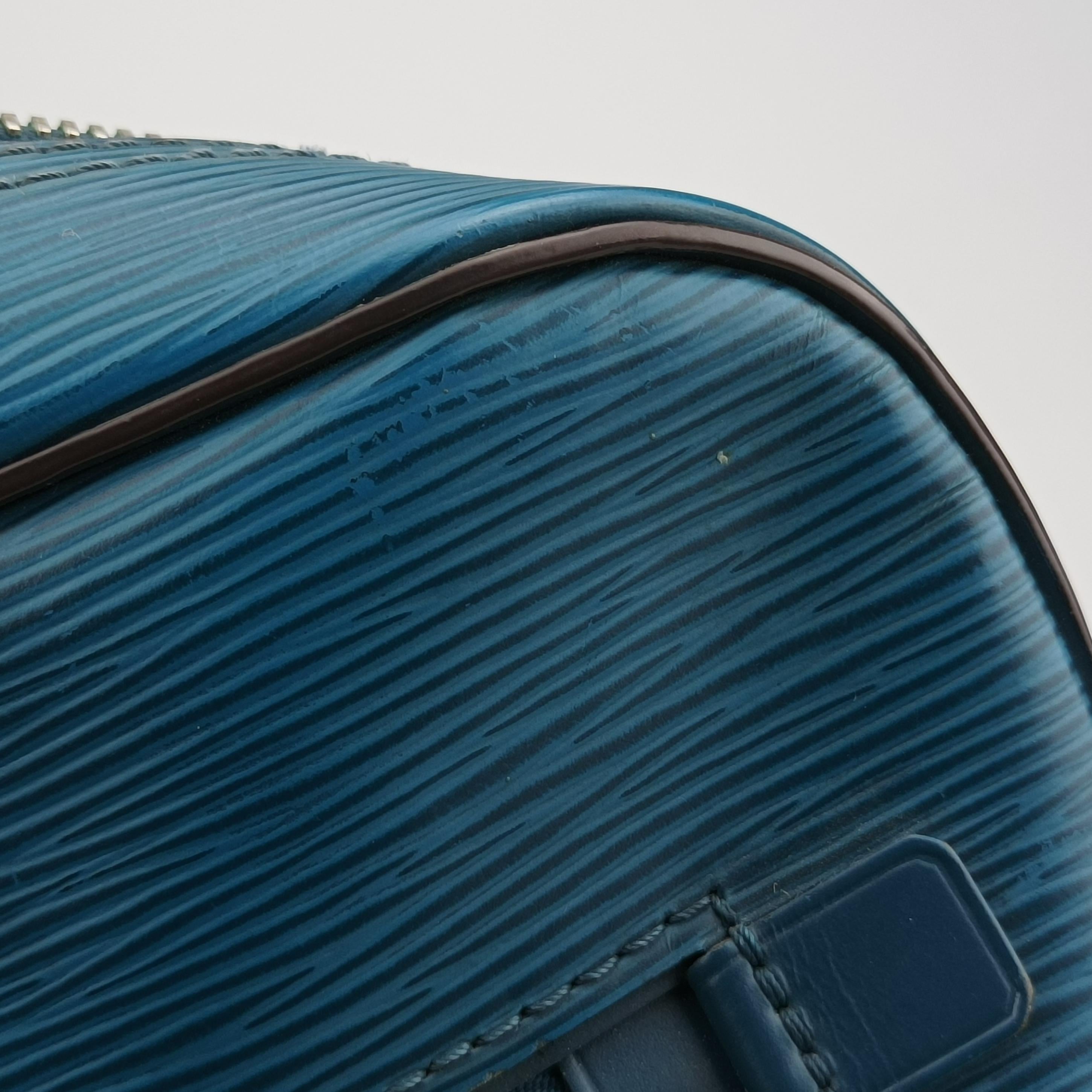 Pre-owned Louis Vuitton Porto Document Business PDB Blue Celeste Epi M54043 shoulderbag | stylenewstar