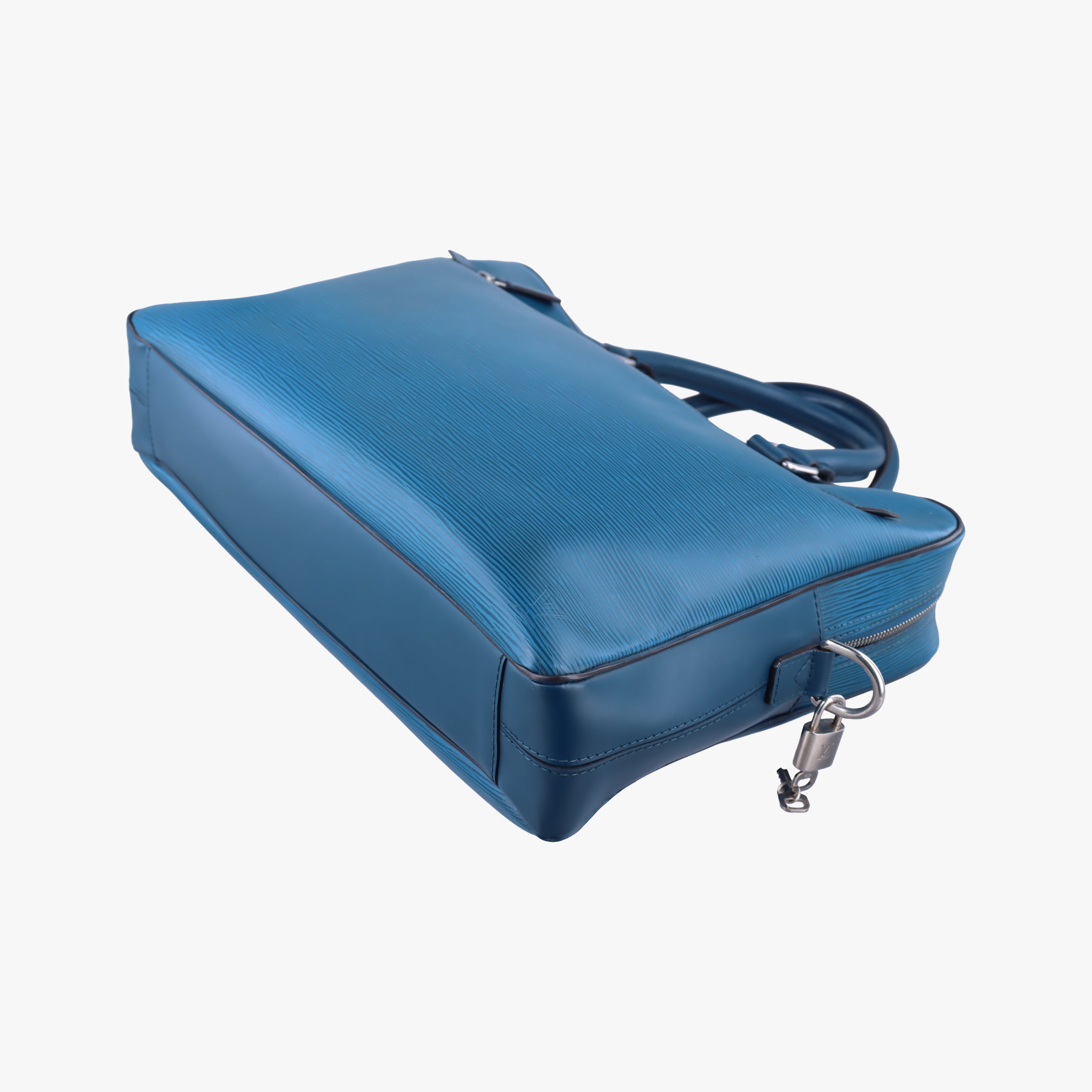 Pre-owned Louis Vuitton Porto Document Business PDB Blue Celeste Epi M54043 shoulderbag | stylenewstar