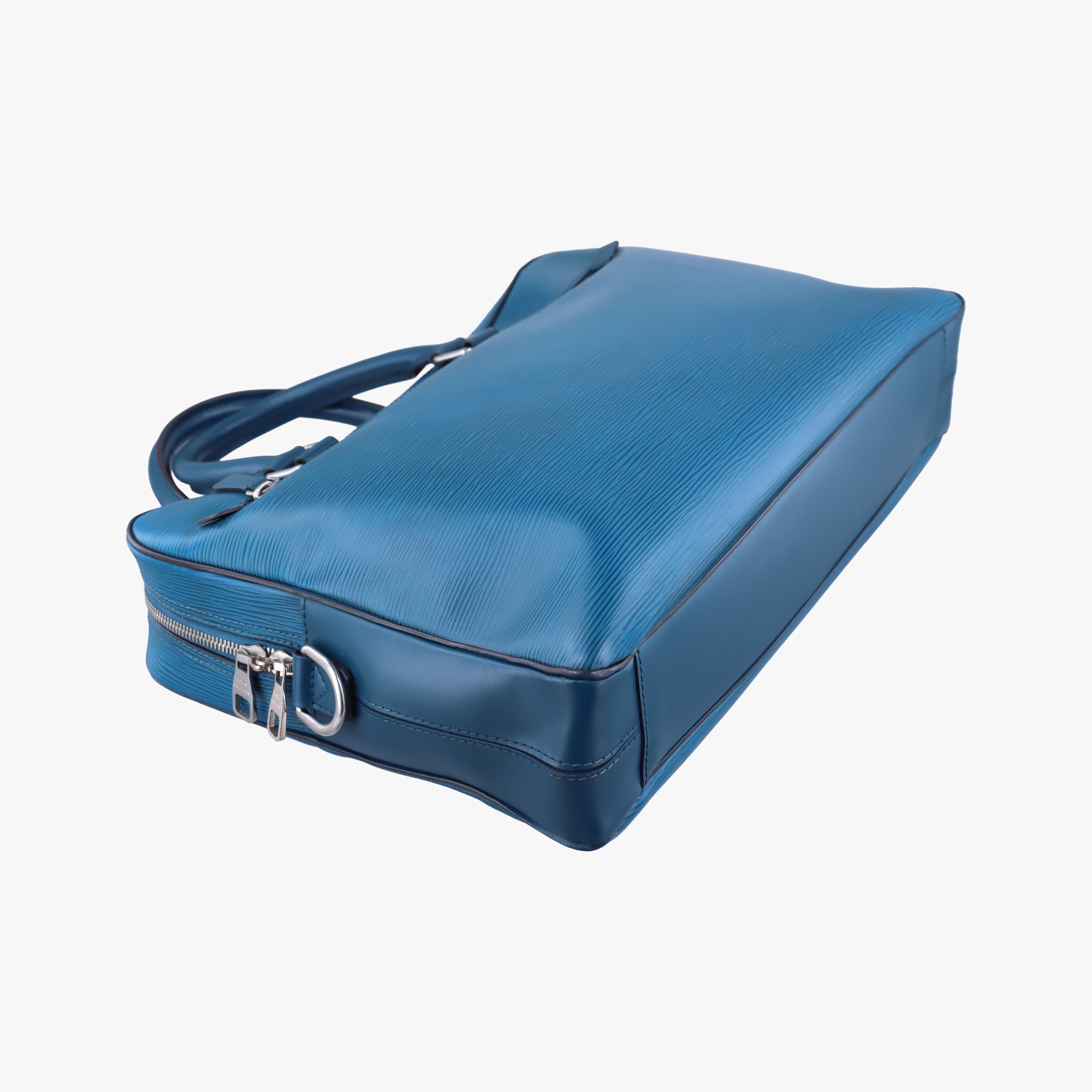 Pre-owned Louis Vuitton Porto Document Business PDB Blue Celeste Epi M54043 shoulderbag | stylenewstar