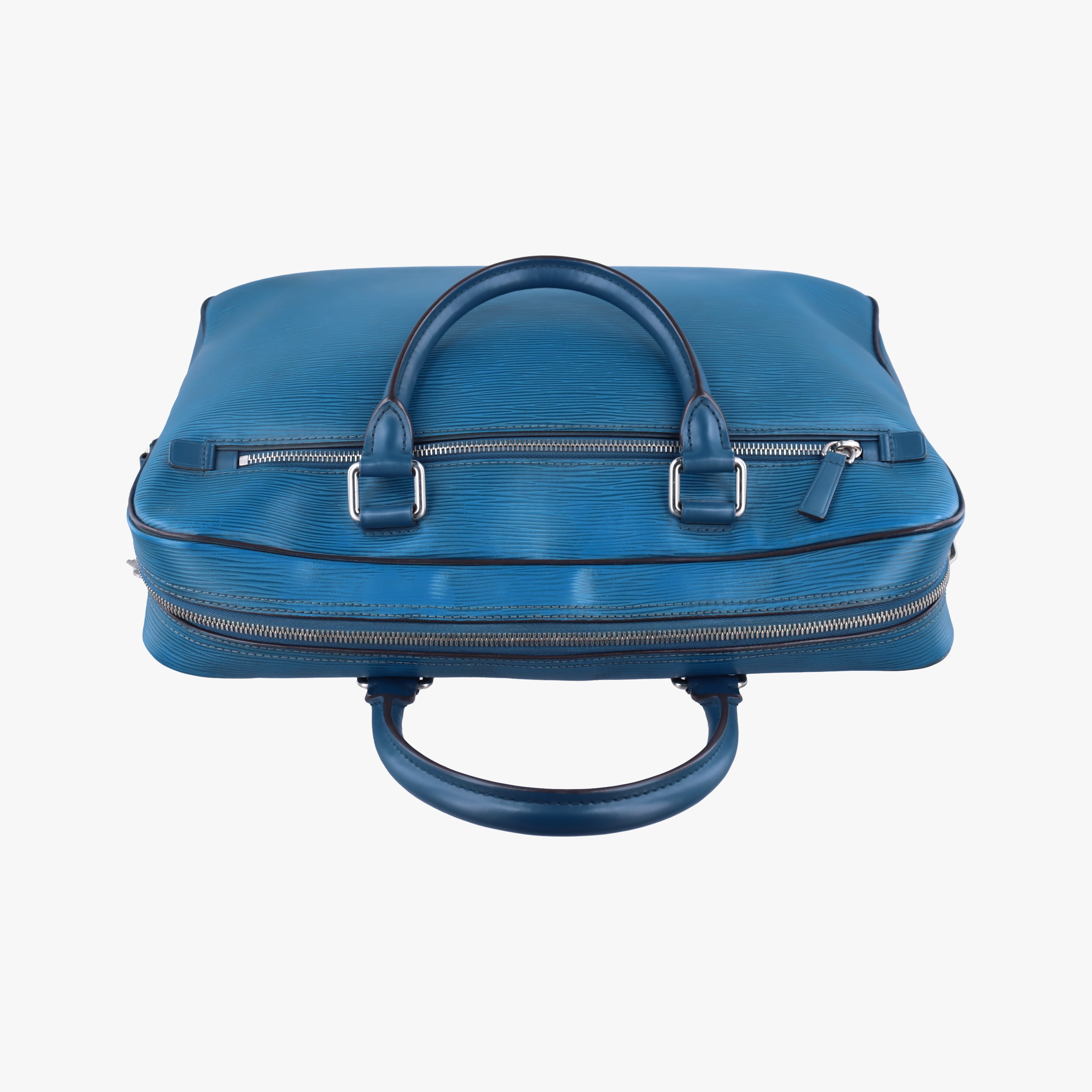 Pre-owned Louis Vuitton Porto Document Business PDB Blue Celeste Epi M54043 shoulderbag | stylenewstar