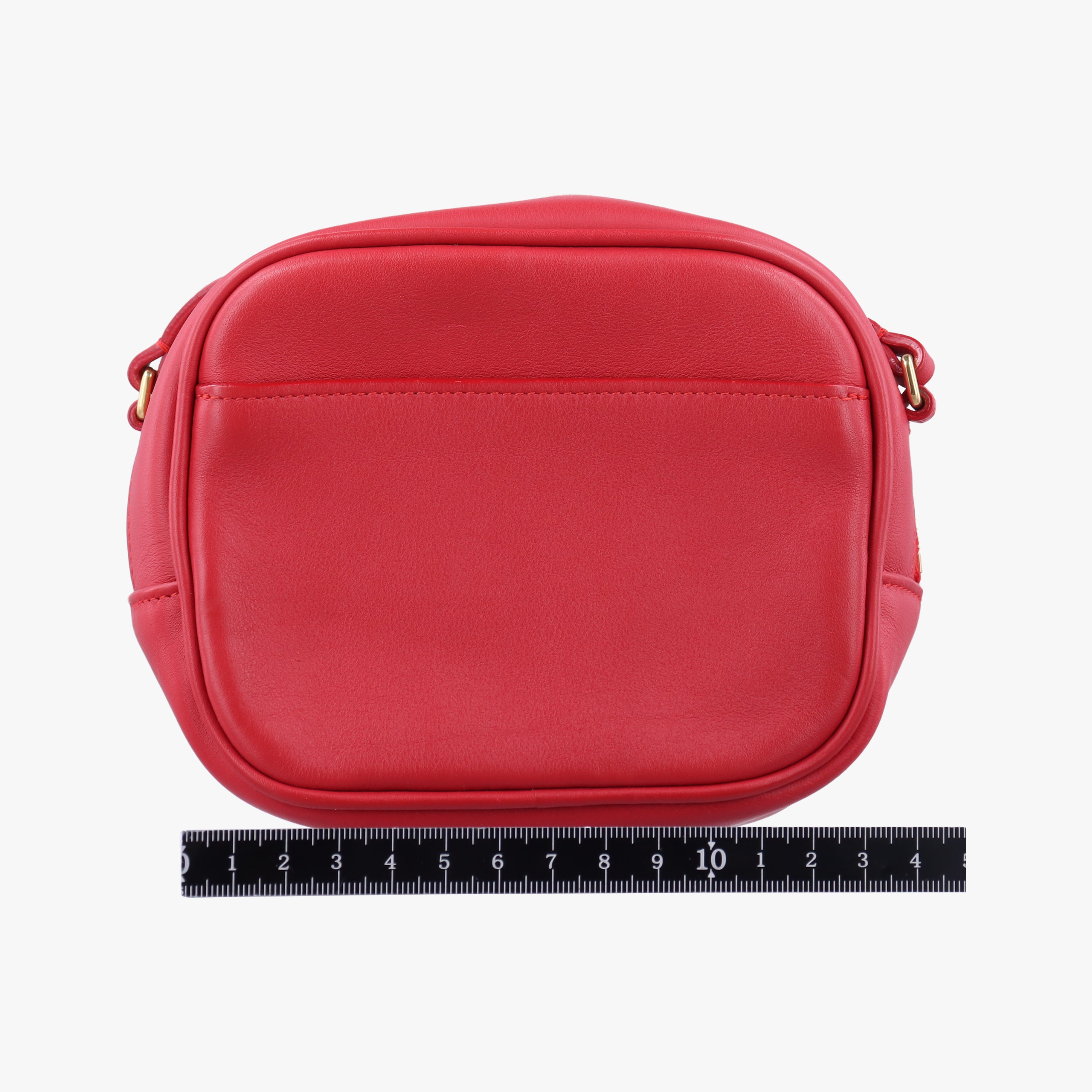 Pre-owned Yves Saint Laurent Monogram Blogger Red Leather 425317 shoulderbag | stylenewstar