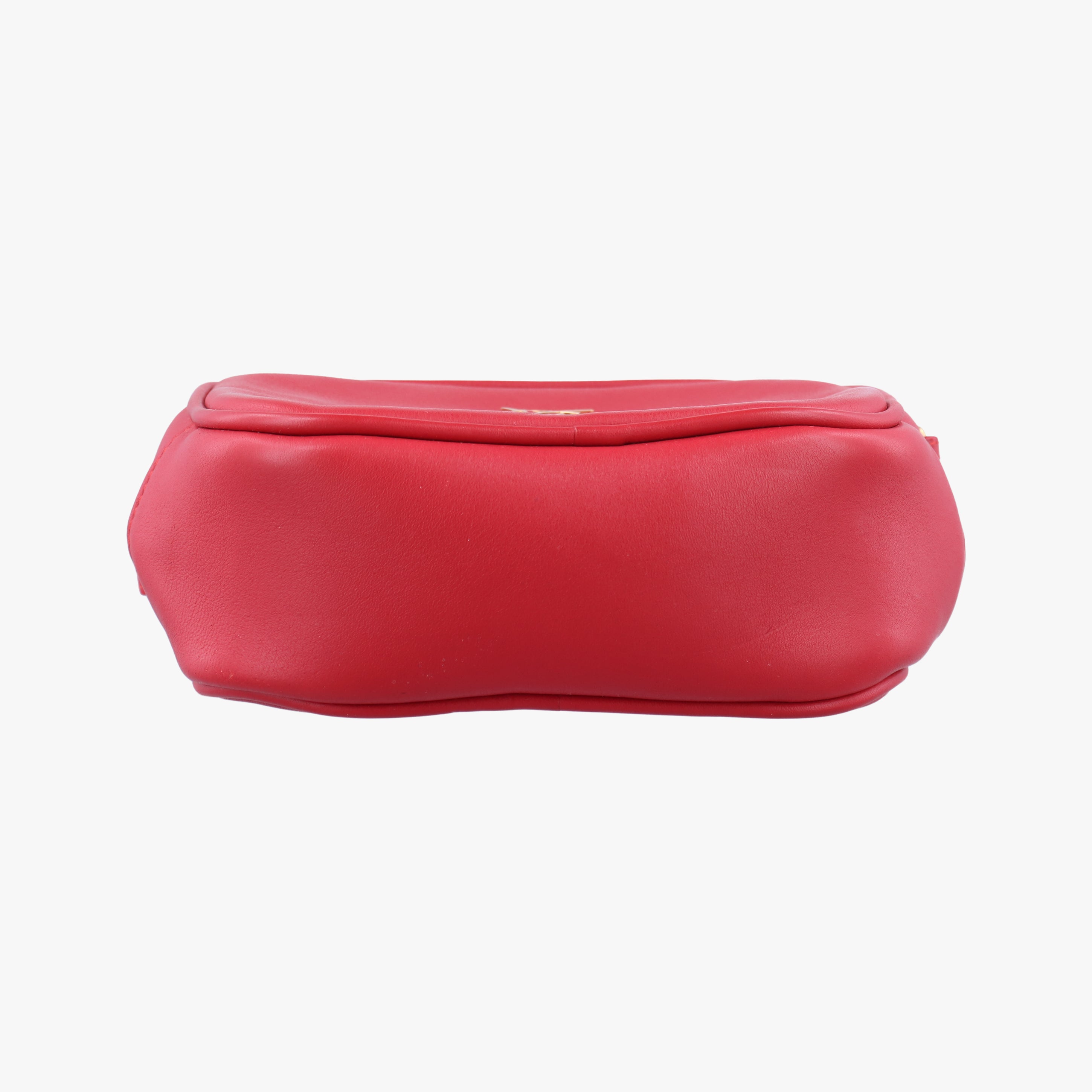 Pre-owned Yves Saint Laurent Monogram Blogger Red Leather 425317 shoulderbag | stylenewstar