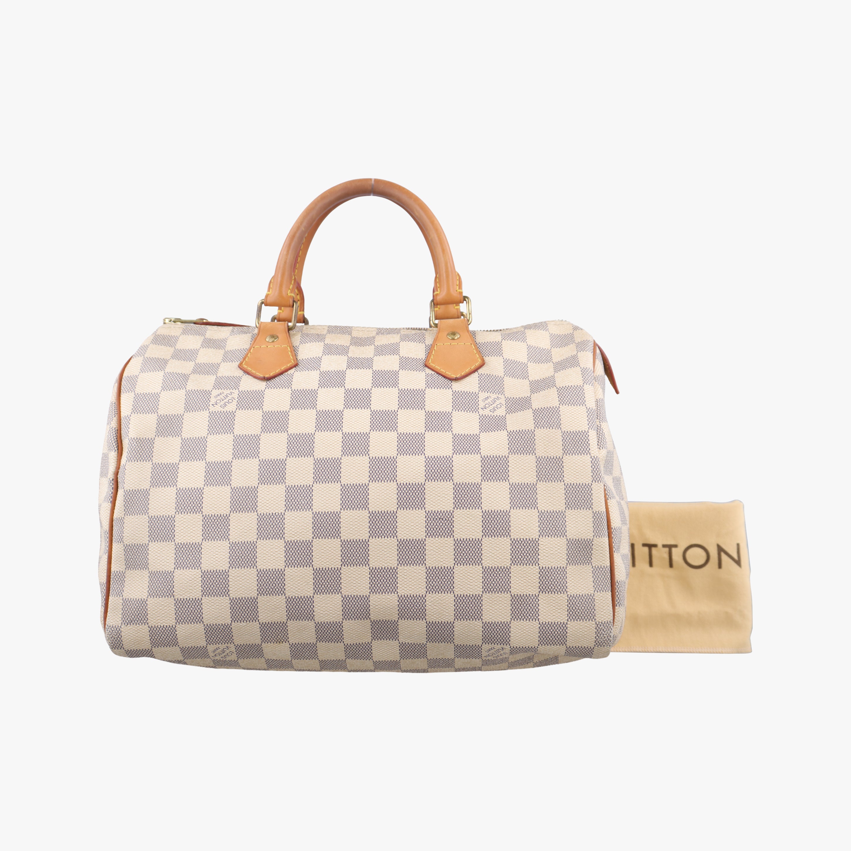 Pre-owned Louis Vuitton Speedy 30 AZUR Damier Canvas N41533 handbag | stylenewstar