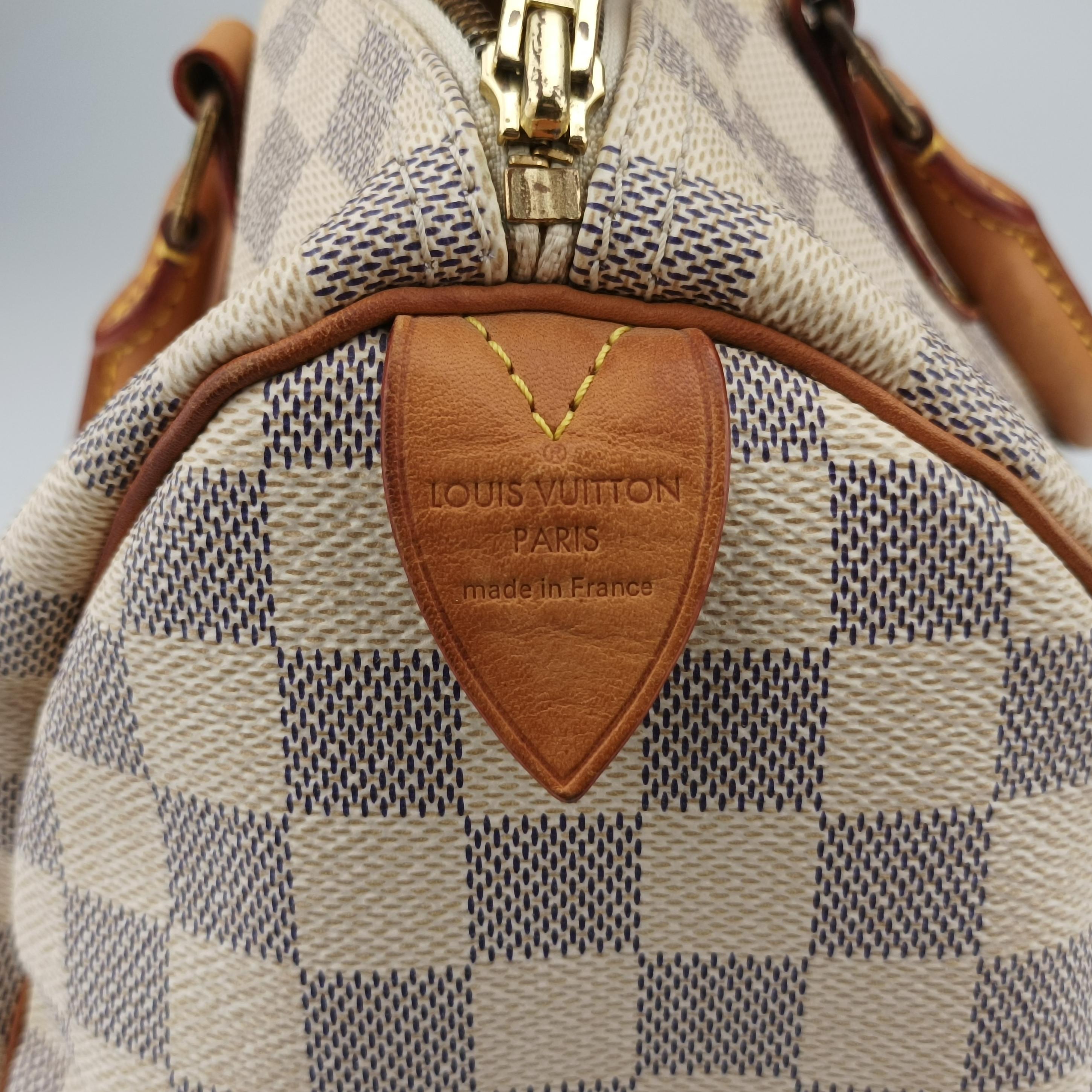 Pre-owned Louis Vuitton Speedy 30 AZUR Damier Canvas N41533 handbag | stylenewstar