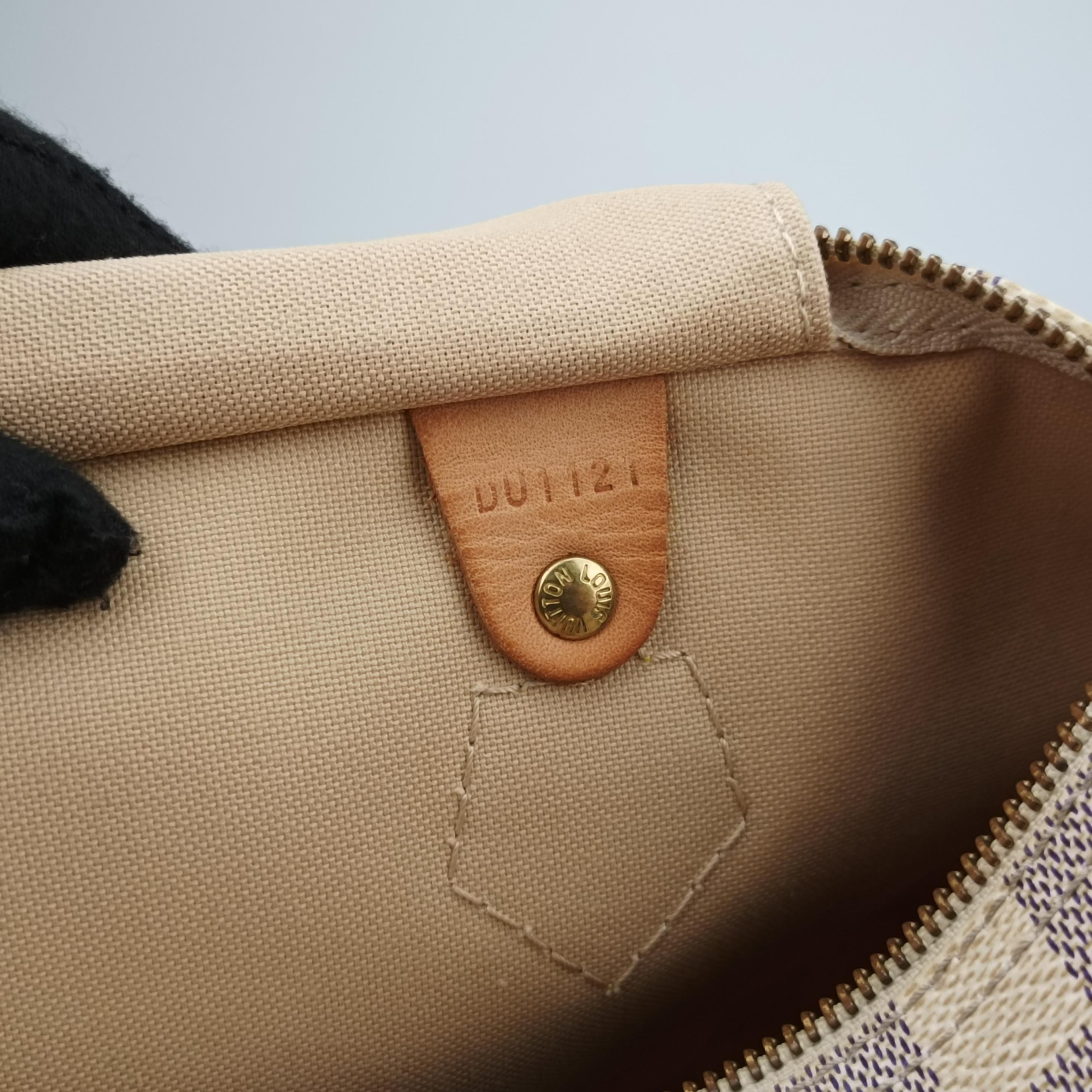 Pre-owned Louis Vuitton Speedy 30 AZUR Damier Canvas N41533 handbag | stylenewstar