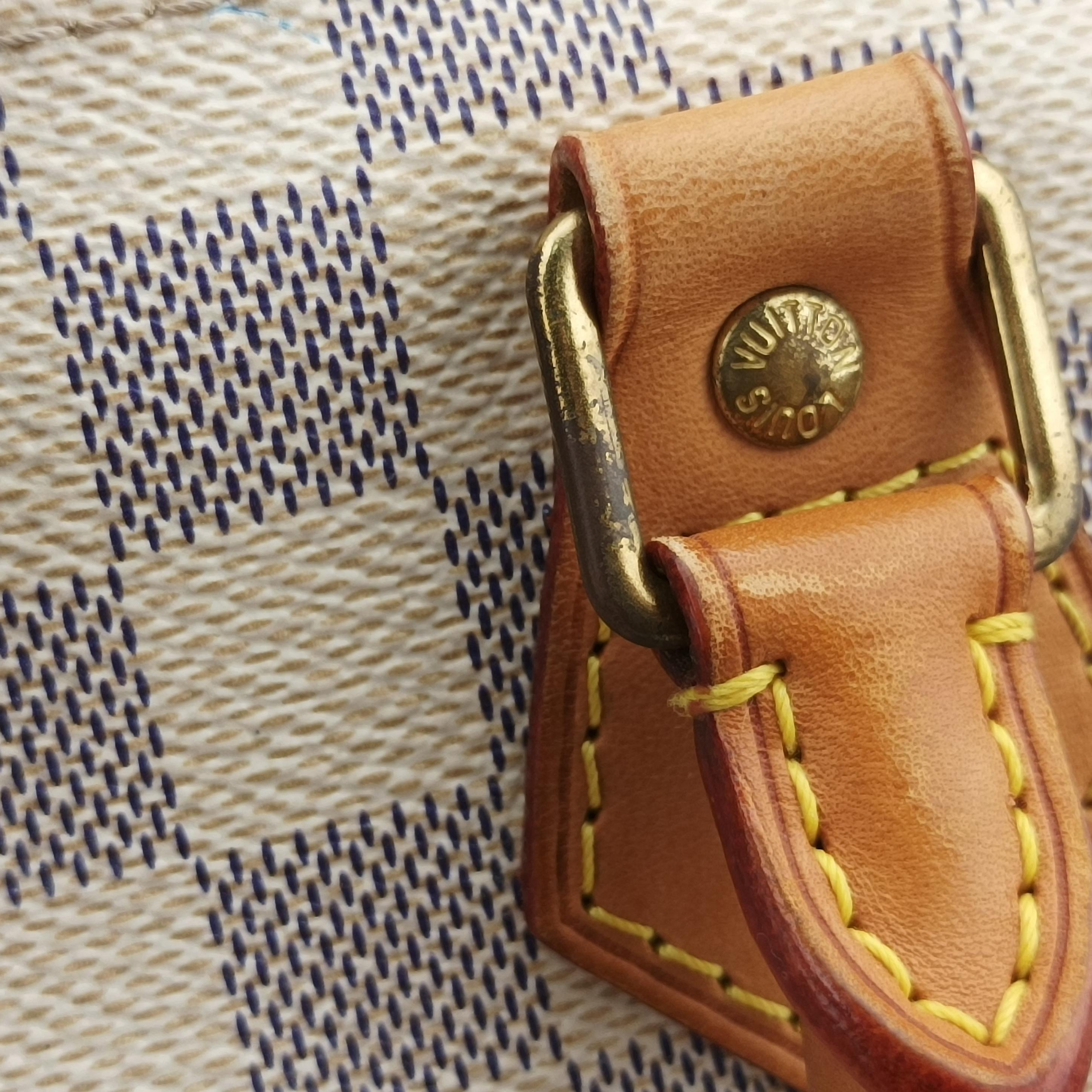 Pre-owned Louis Vuitton Speedy 30 AZUR Damier Canvas N41533 handbag | stylenewstar