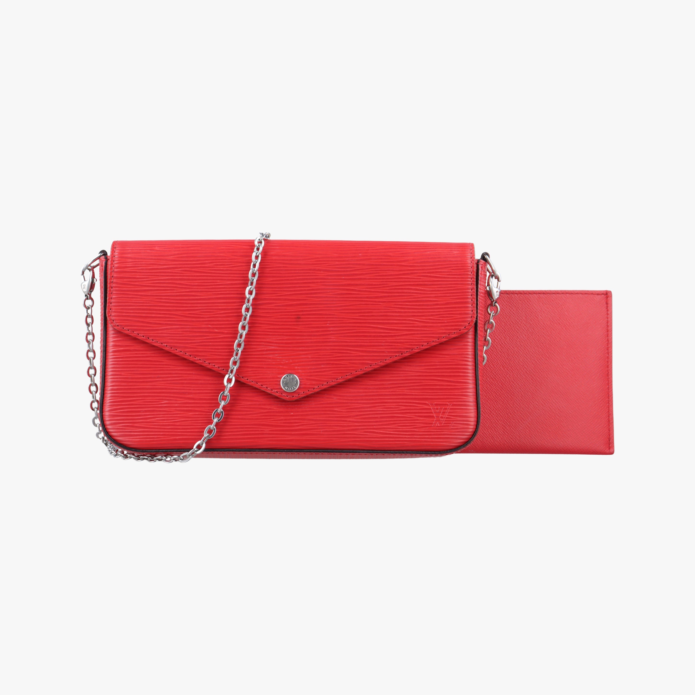 Pre-owned Louis Vuitton Pochette FéLICIE COQUELICOT Epi M41559 shoulderbag | stylenewstar