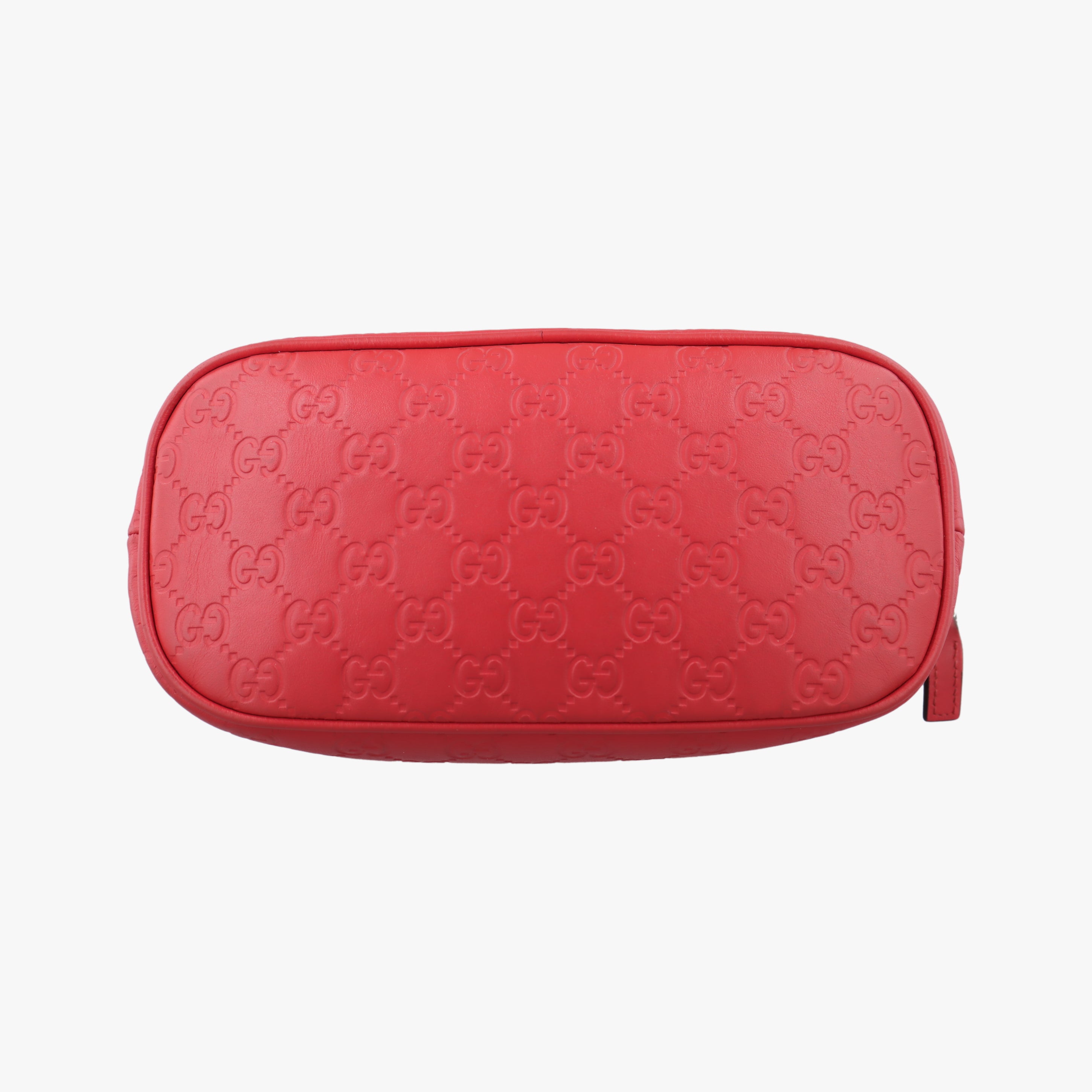 Pre-owned Gucci Microguccissima dome Red Leather 341504 shoulderbag | stylenewstar