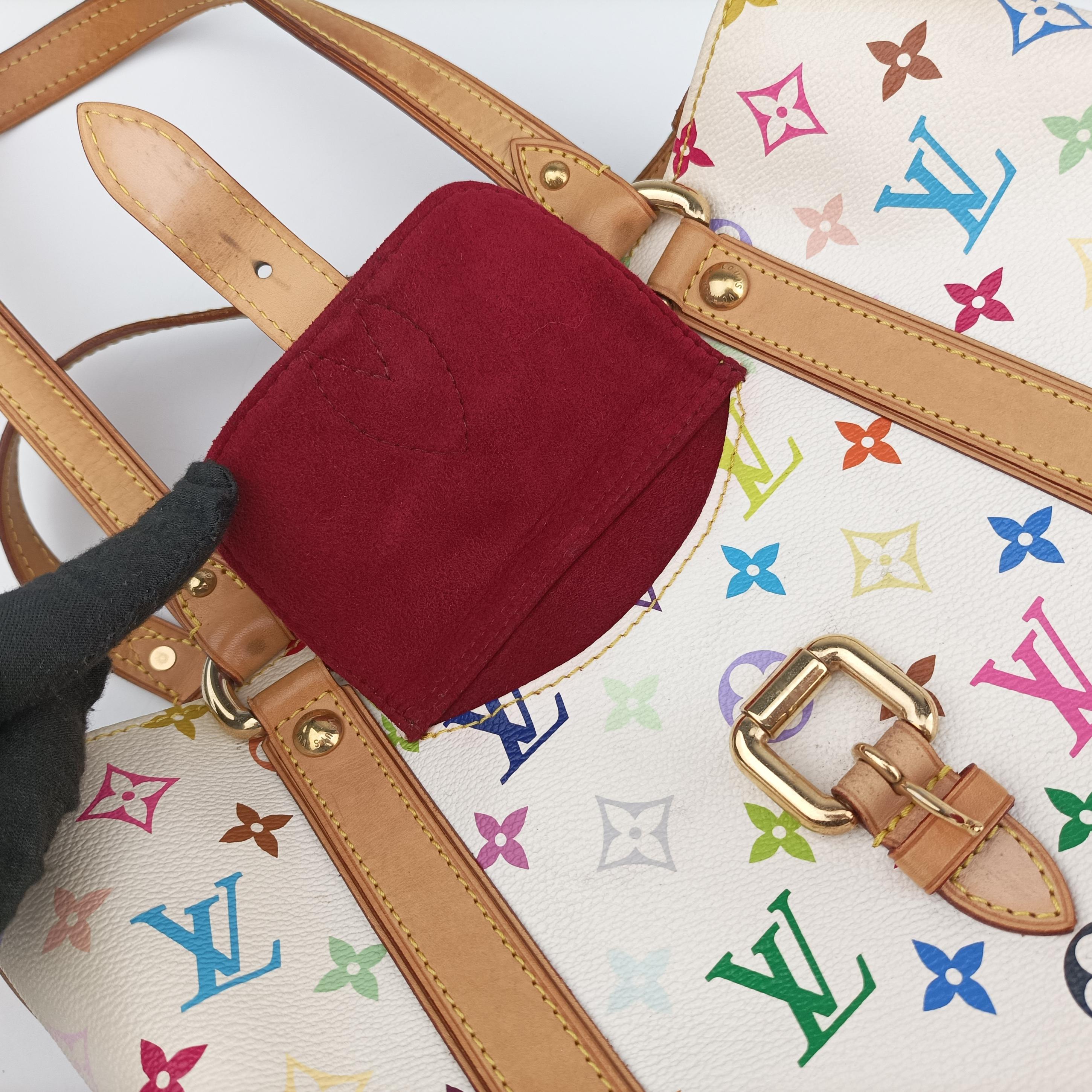 Vintage Louis Vuitton AURELIA MM white Monogram Multicolor M40094 shoulderbag | stylenewstar
