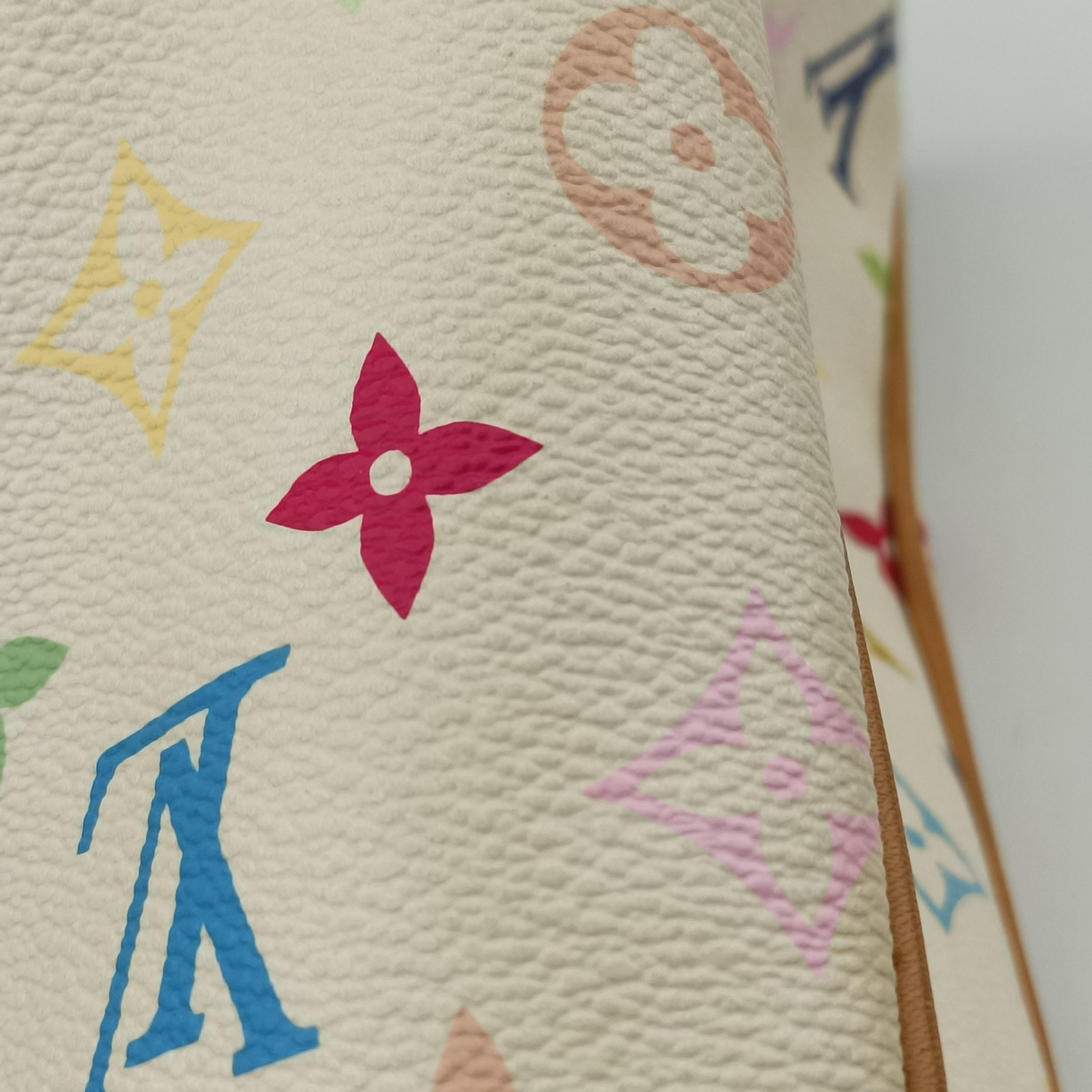 Vintage Louis Vuitton AURELIA MM white Monogram Multicolor M40094 shoulderbag | stylenewstar