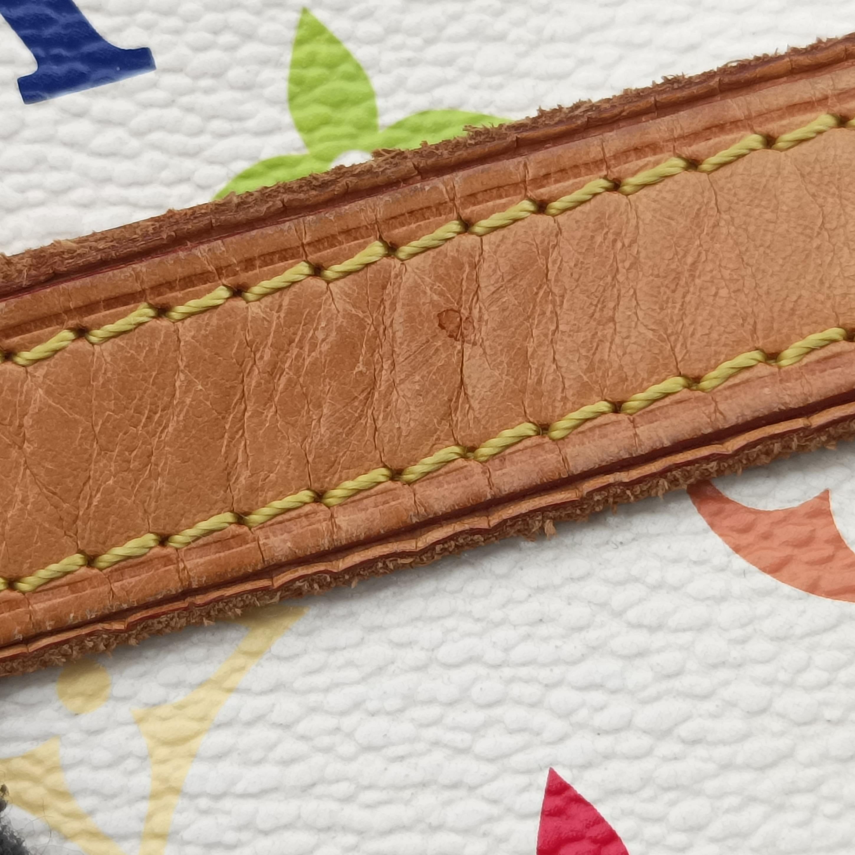 Vintage Louis Vuitton AURELIA MM white Monogram Multicolor M40094 shoulderbag | stylenewstar
