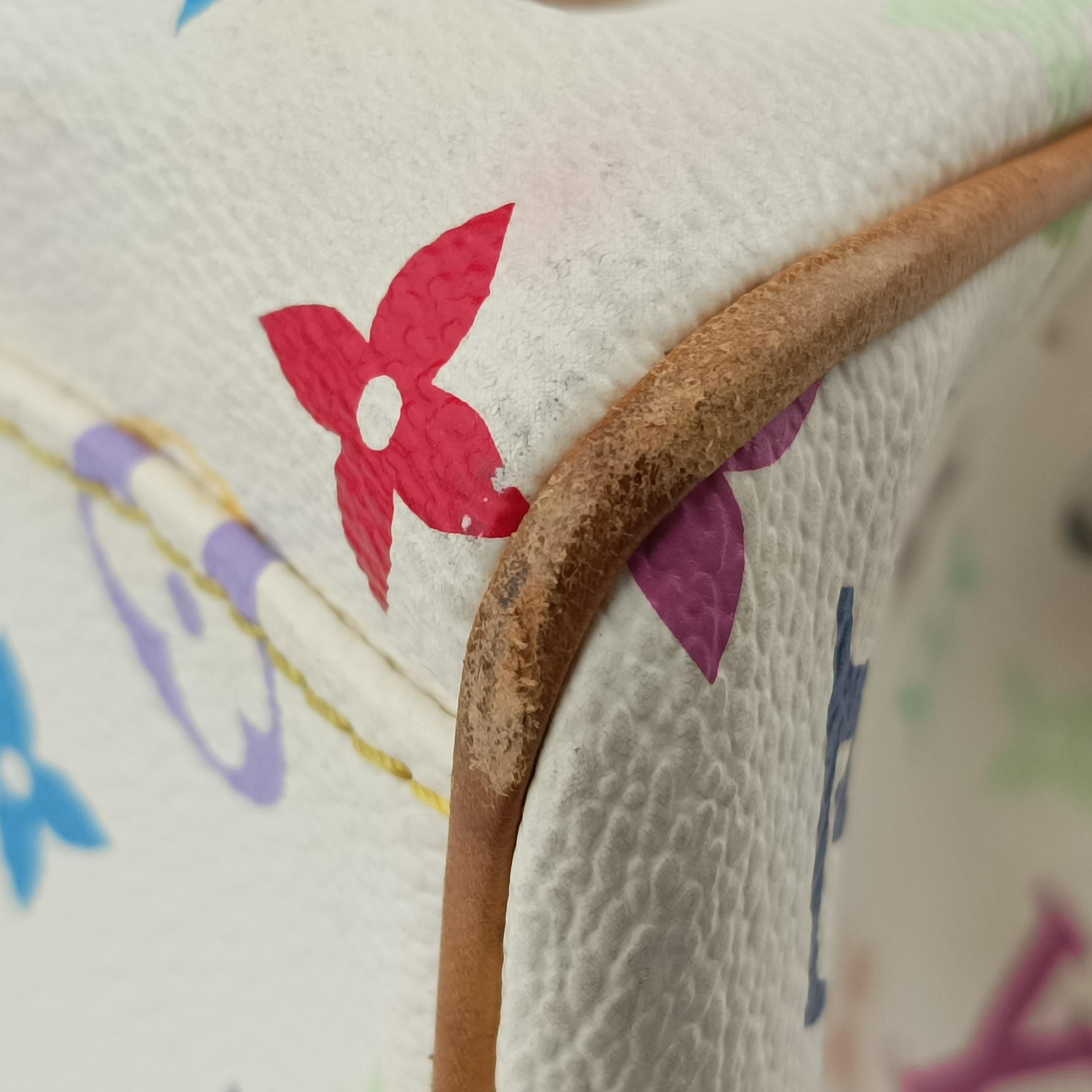 Vintage Louis Vuitton AURELIA MM white Monogram Multicolor M40094 shoulderbag | stylenewstar