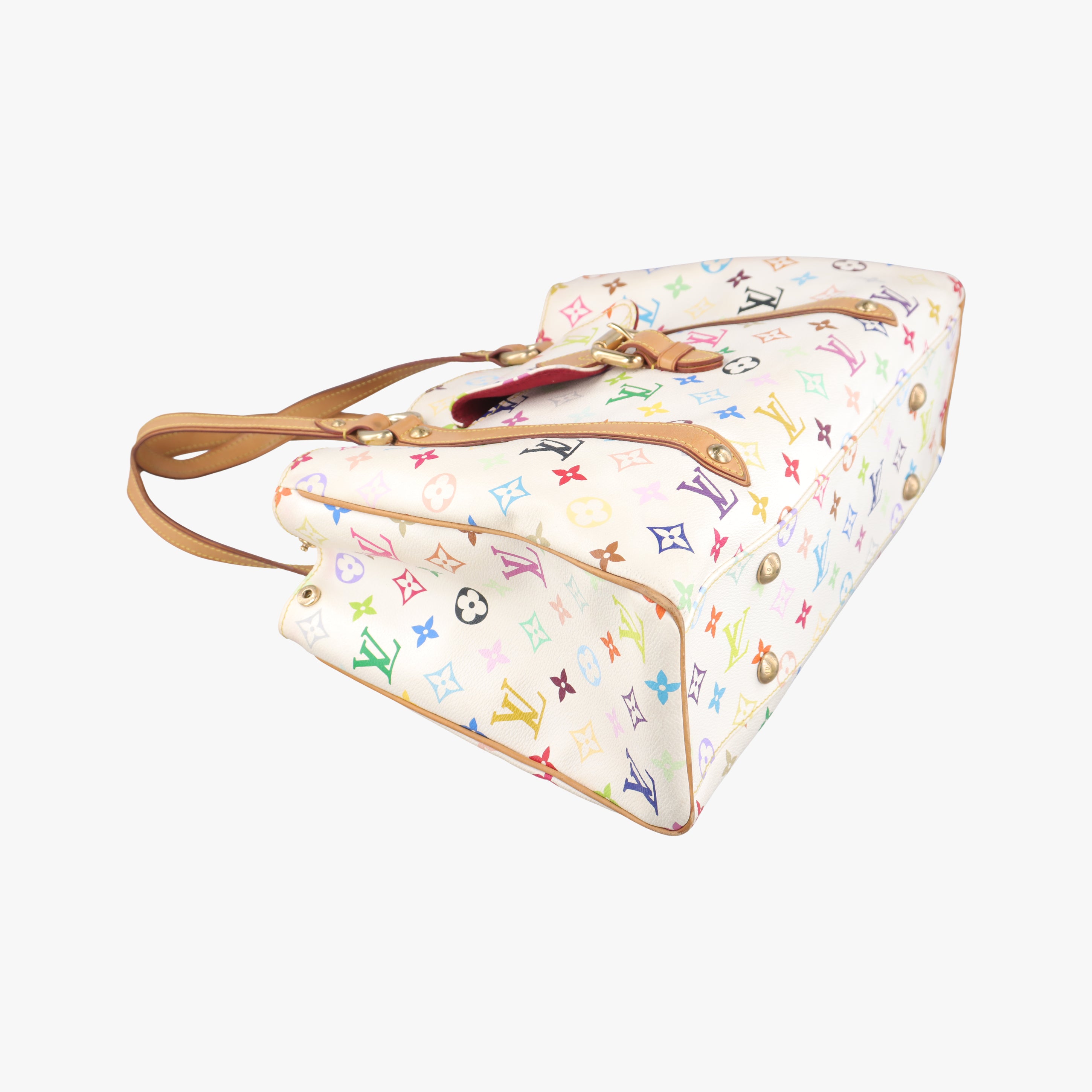 Vintage Louis Vuitton AURELIA MM white Monogram Multicolor M40094 shoulderbag | stylenewstar