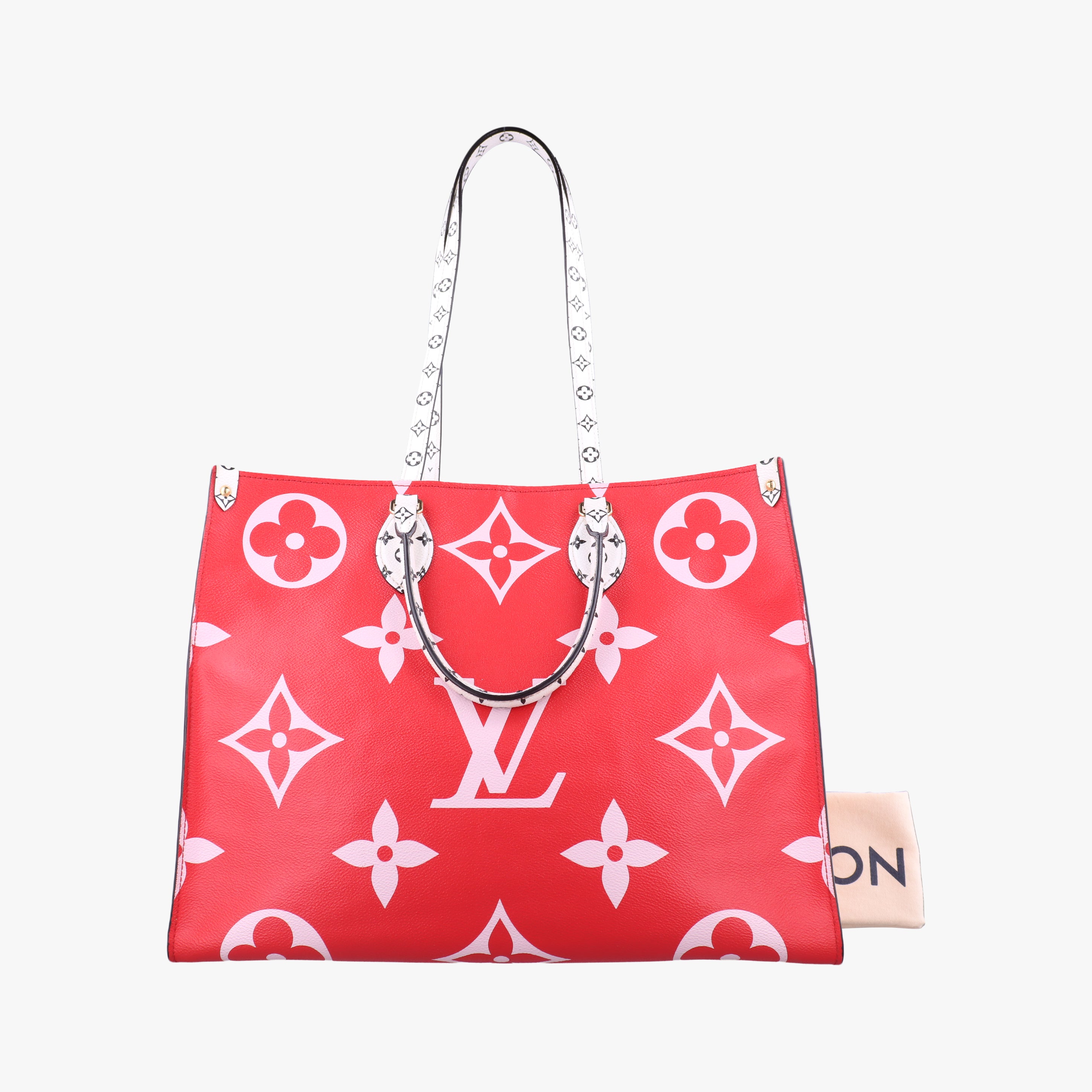 Pre-owned Louis Vuitton On The Go GM ROUGE Monogram Giant M44569 shoulderbag | stylenewstar