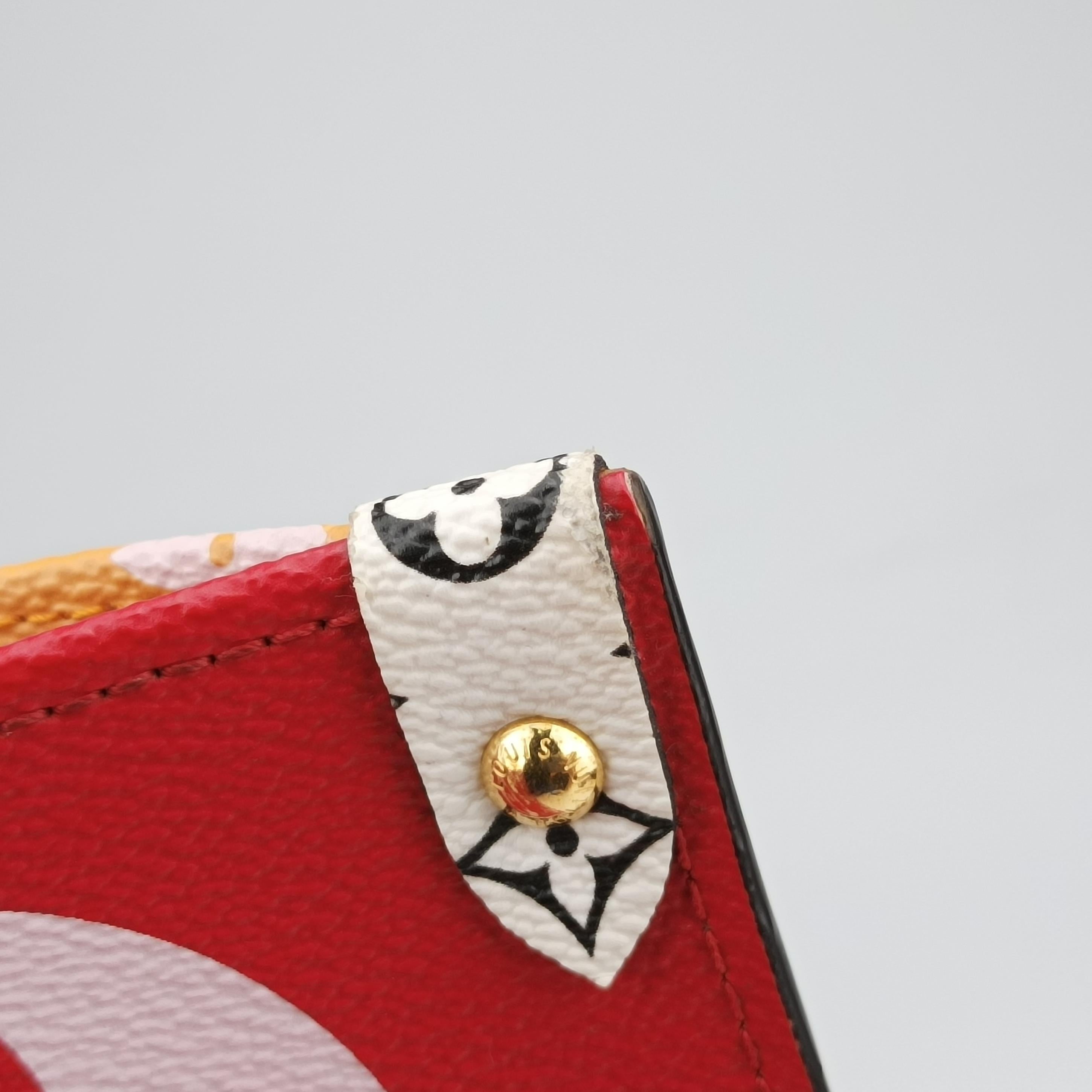 Pre-owned Louis Vuitton On The Go GM ROUGE Monogram Giant M44569 shoulderbag | stylenewstar