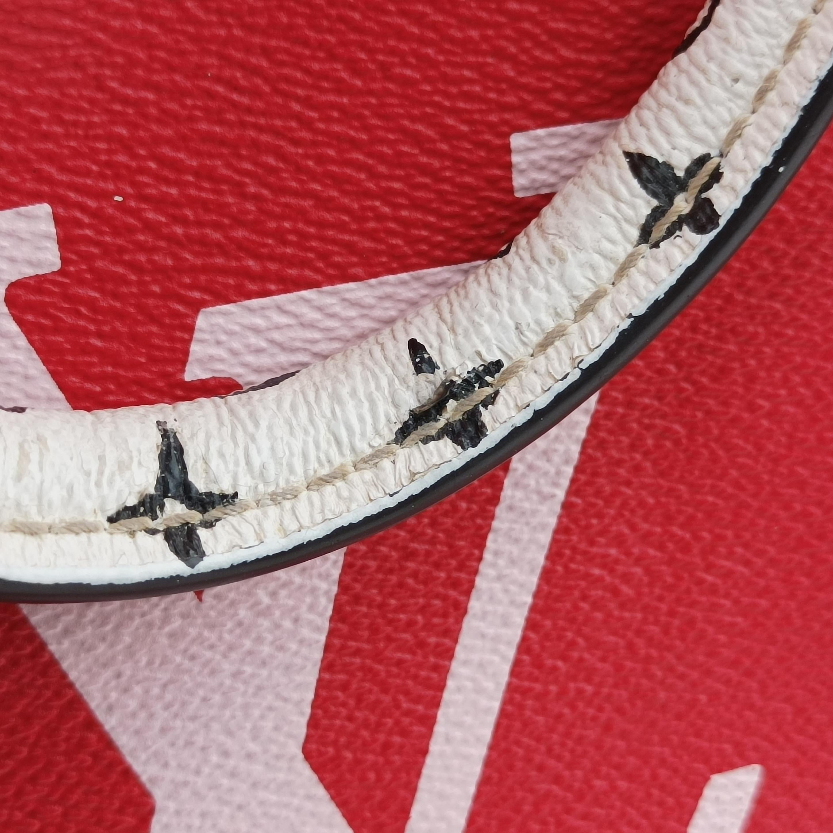 Pre-owned Louis Vuitton On The Go GM ROUGE Monogram Giant M44569 shoulderbag | stylenewstar