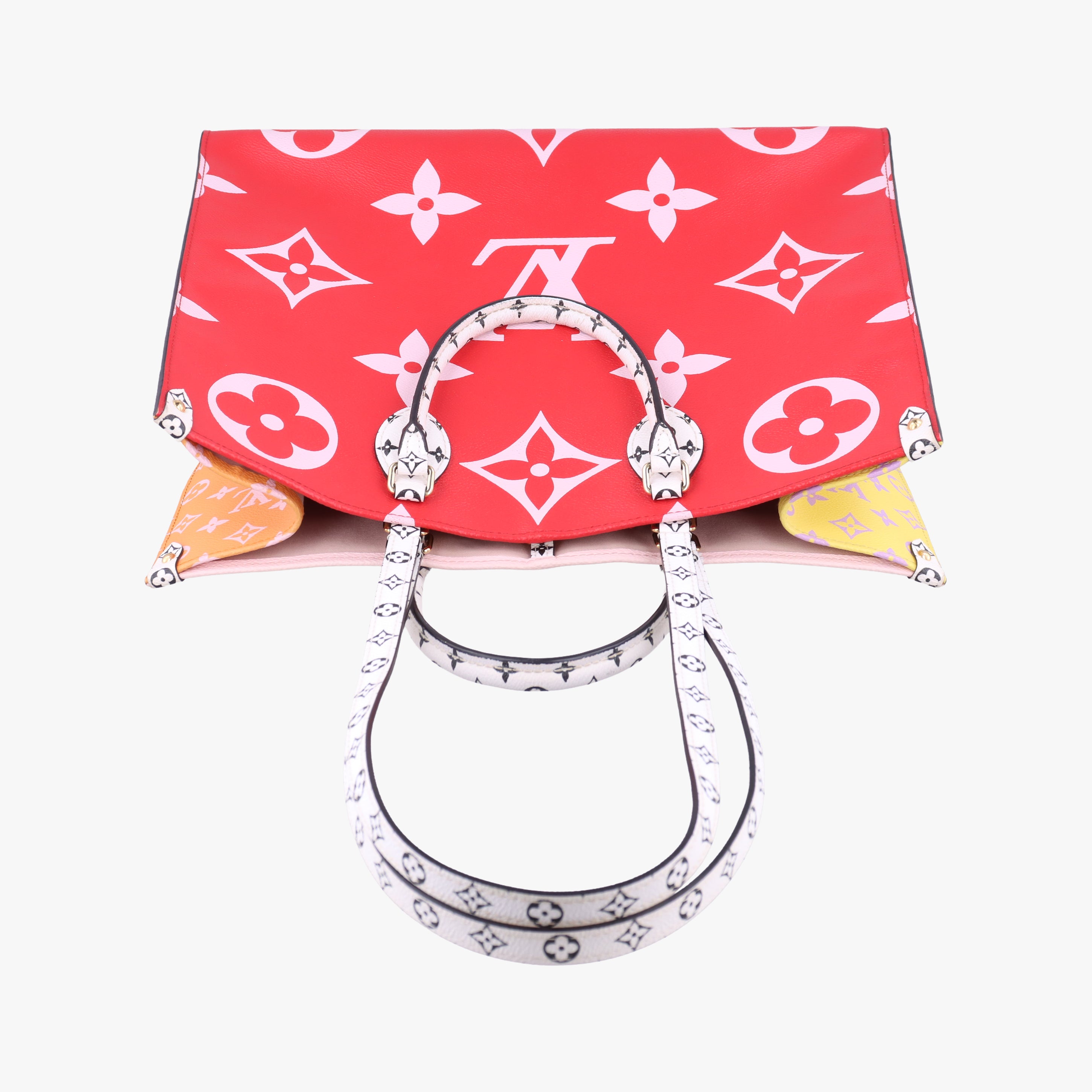 Pre-owned Louis Vuitton On The Go GM ROUGE Monogram Giant M44569 shoulderbag | stylenewstar
