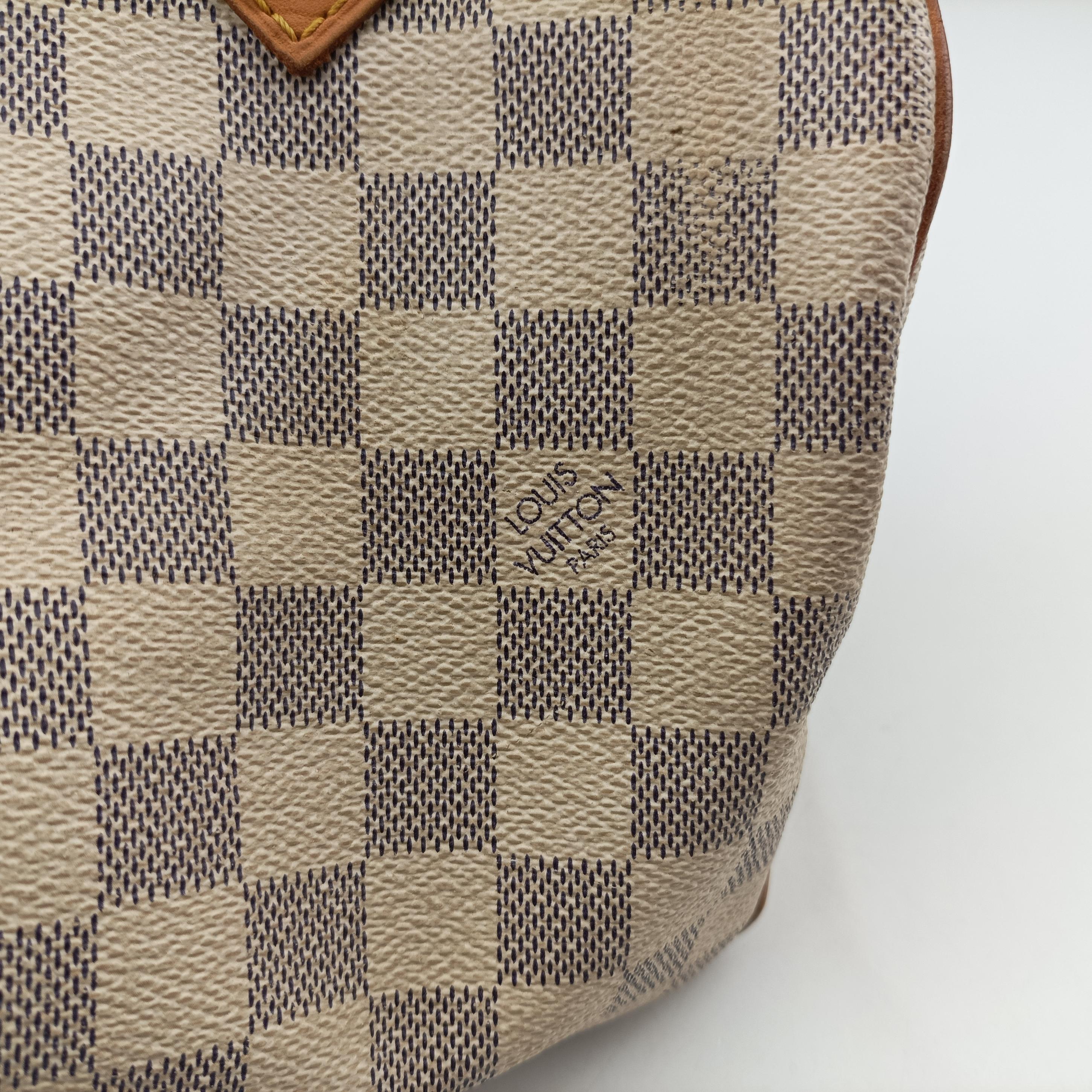 Pre-owned Louis Vuitton SPEEDY 25 Azur Damier Canvas N41534 handbag | stylenewstar