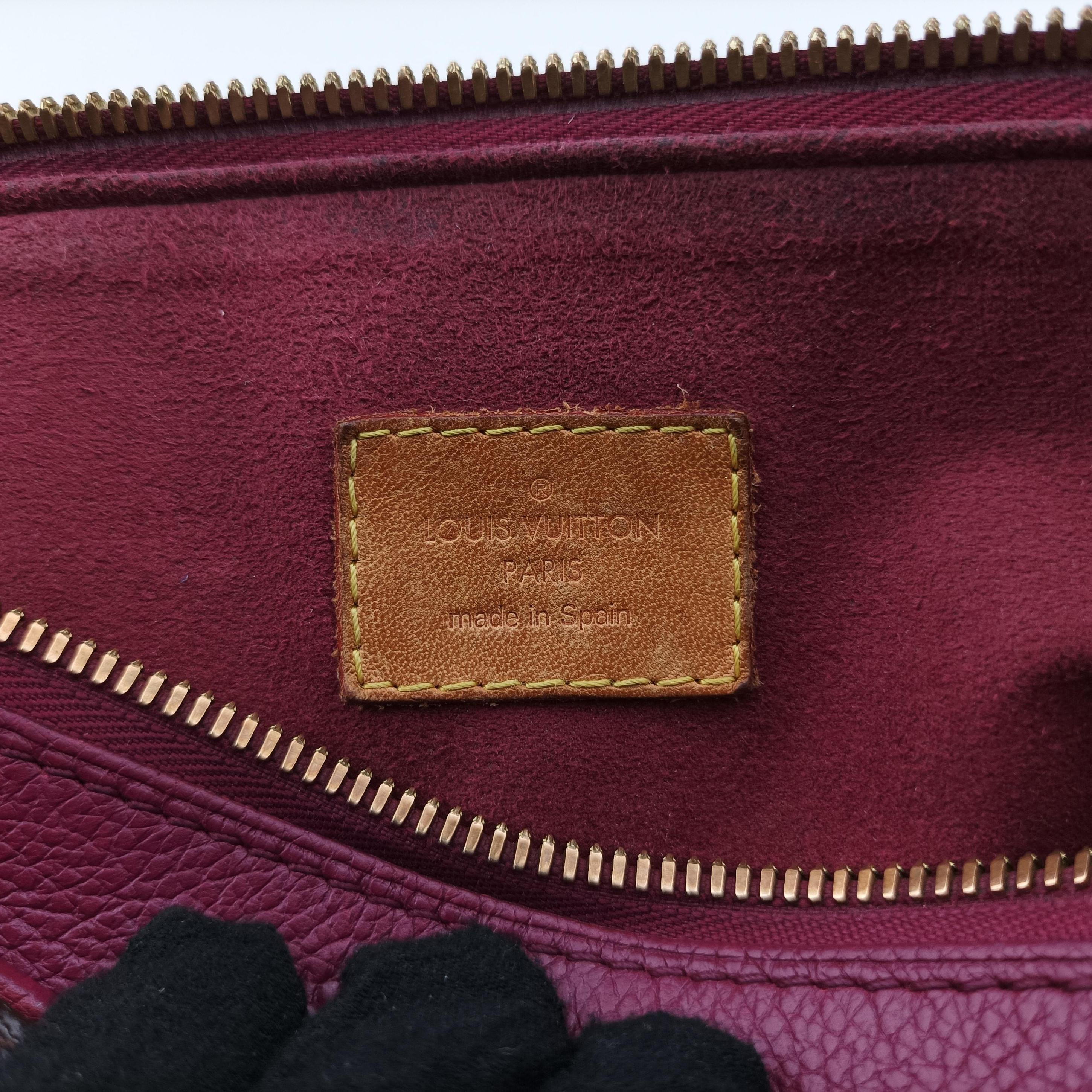 Pre-owned Louis Vuitton PALLAS brown×MARRON Monogram Canvas×calf leather M50067 shoulderbag | stylenewstar