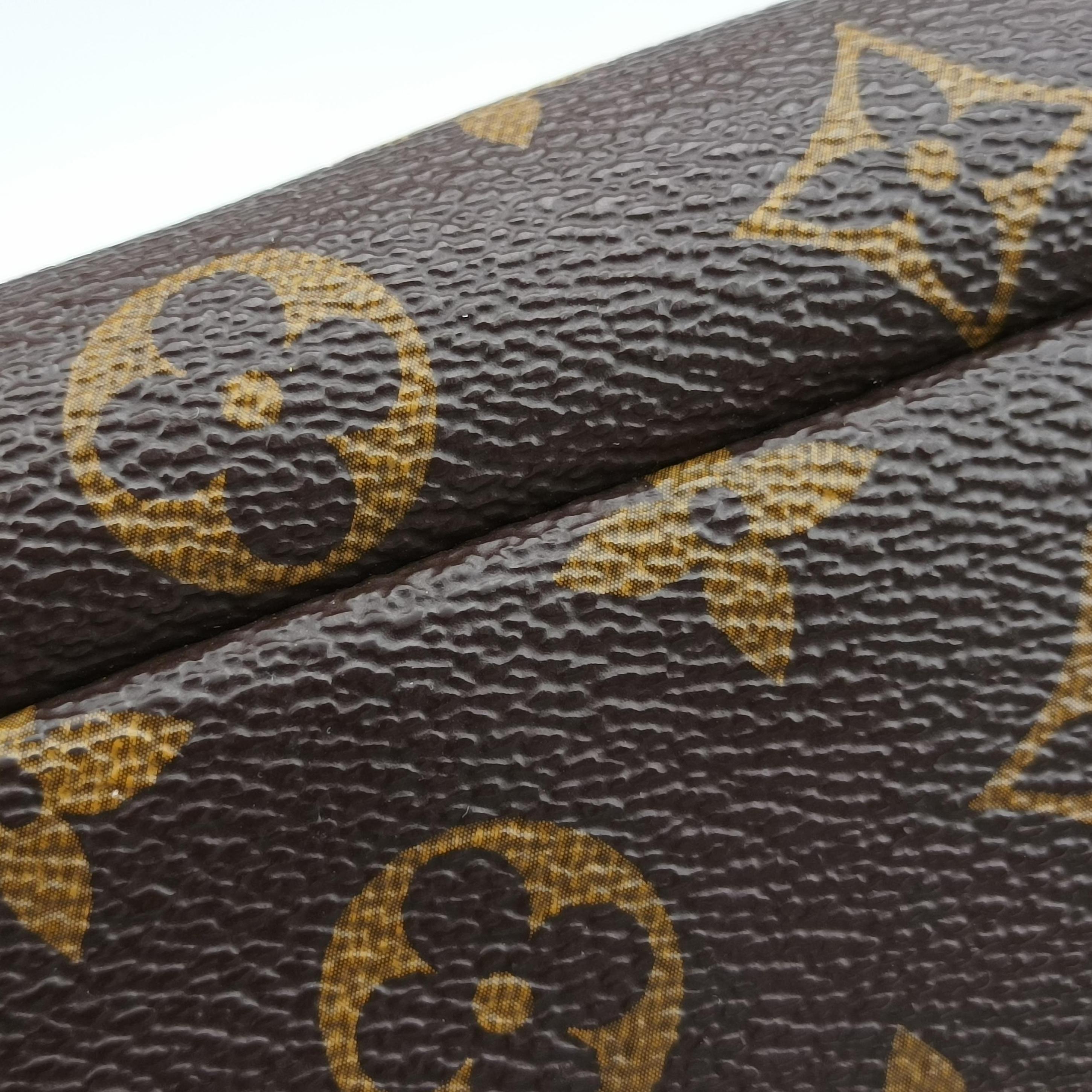 Pre-owned Louis Vuitton PALLAS brown×MARRON Monogram Canvas×calf leather M50067 shoulderbag | stylenewstar