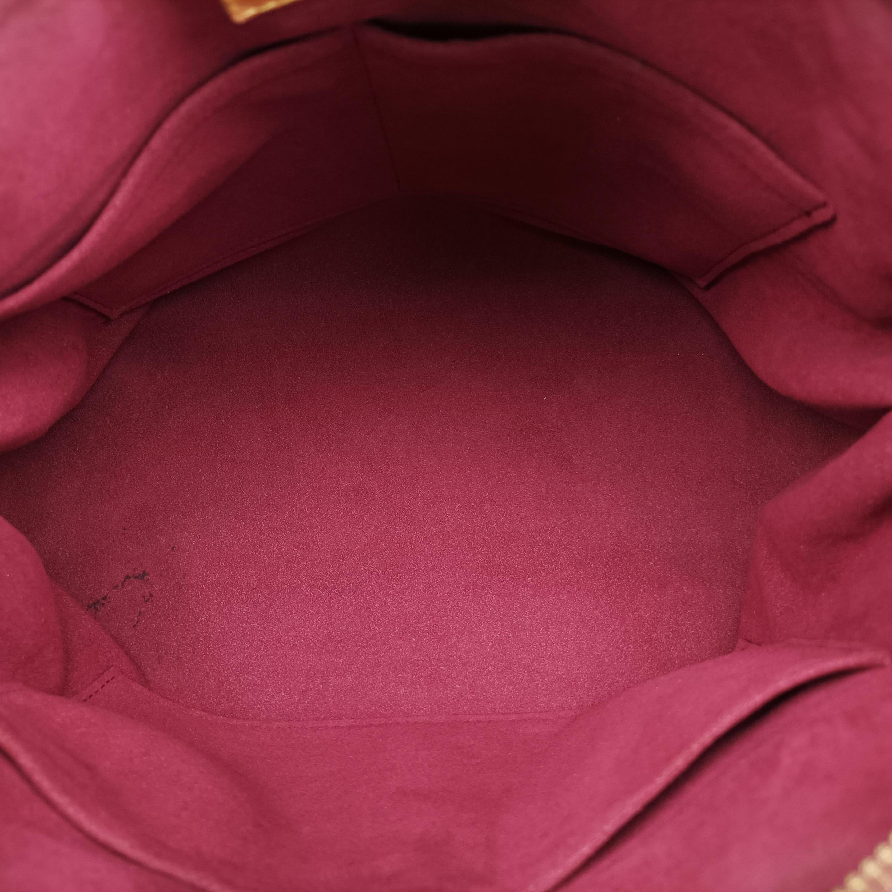 Pre-owned Louis Vuitton PALLAS brown×MARRON Monogram Canvas×calf leather M50067 shoulderbag | stylenewstar