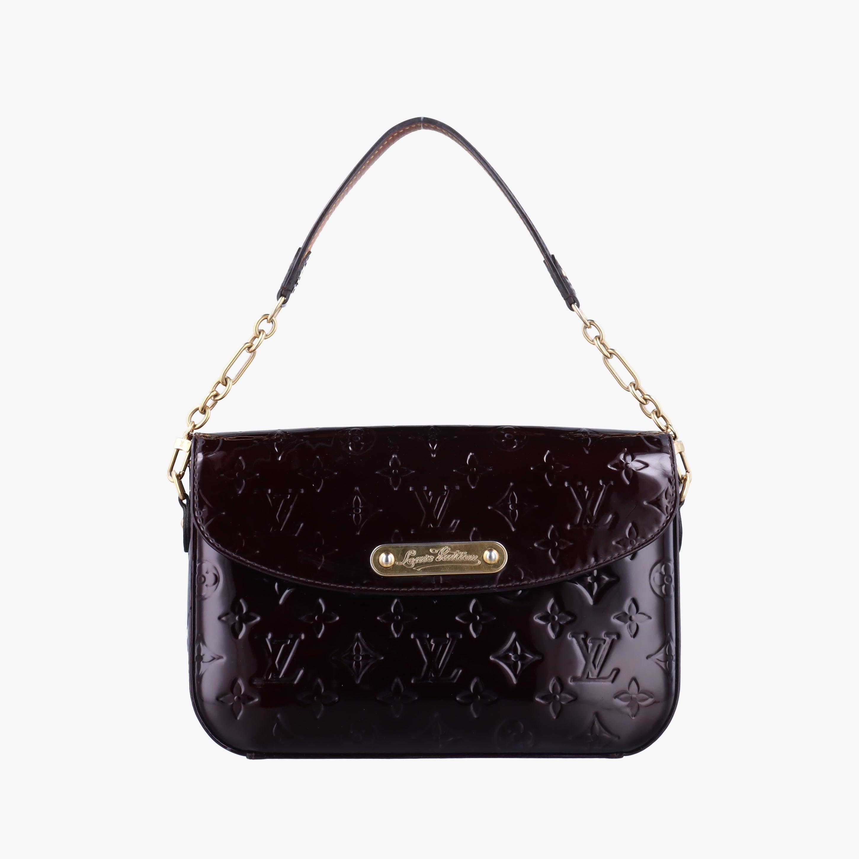 Pre-owned Louis Vuitton RODEO DRIVE AMARANTE Vernis M93598 shoulderbag | stylenewstar