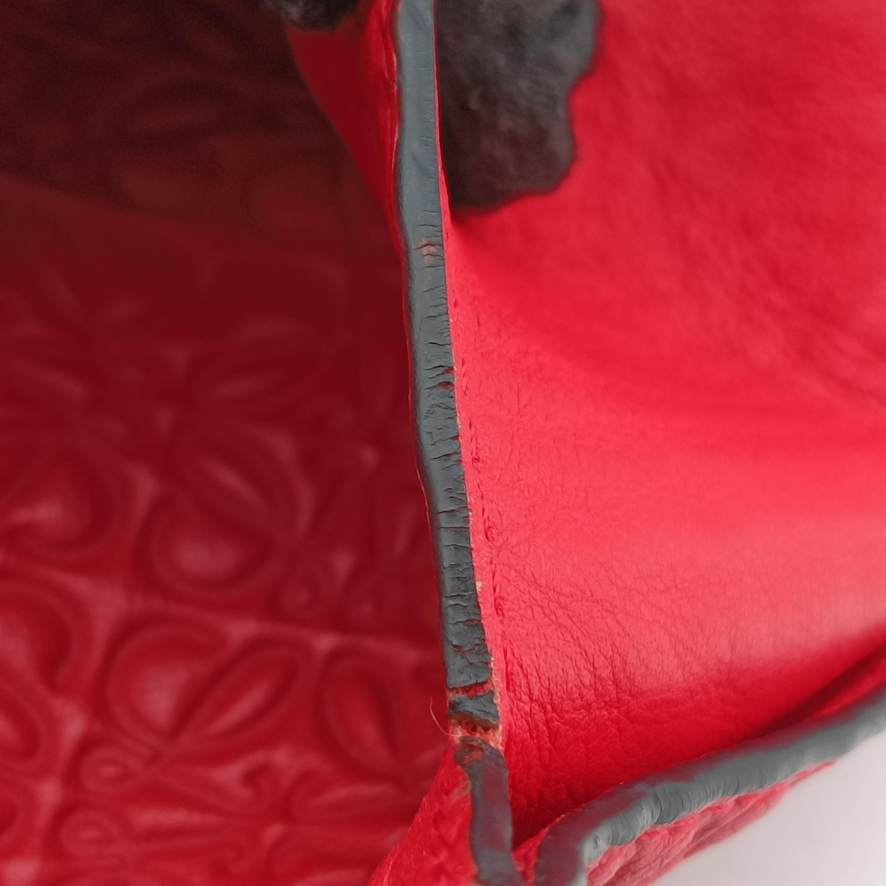 Pre-owned Loewe Avenue Red Leather  shoulderbag | stylenewstar