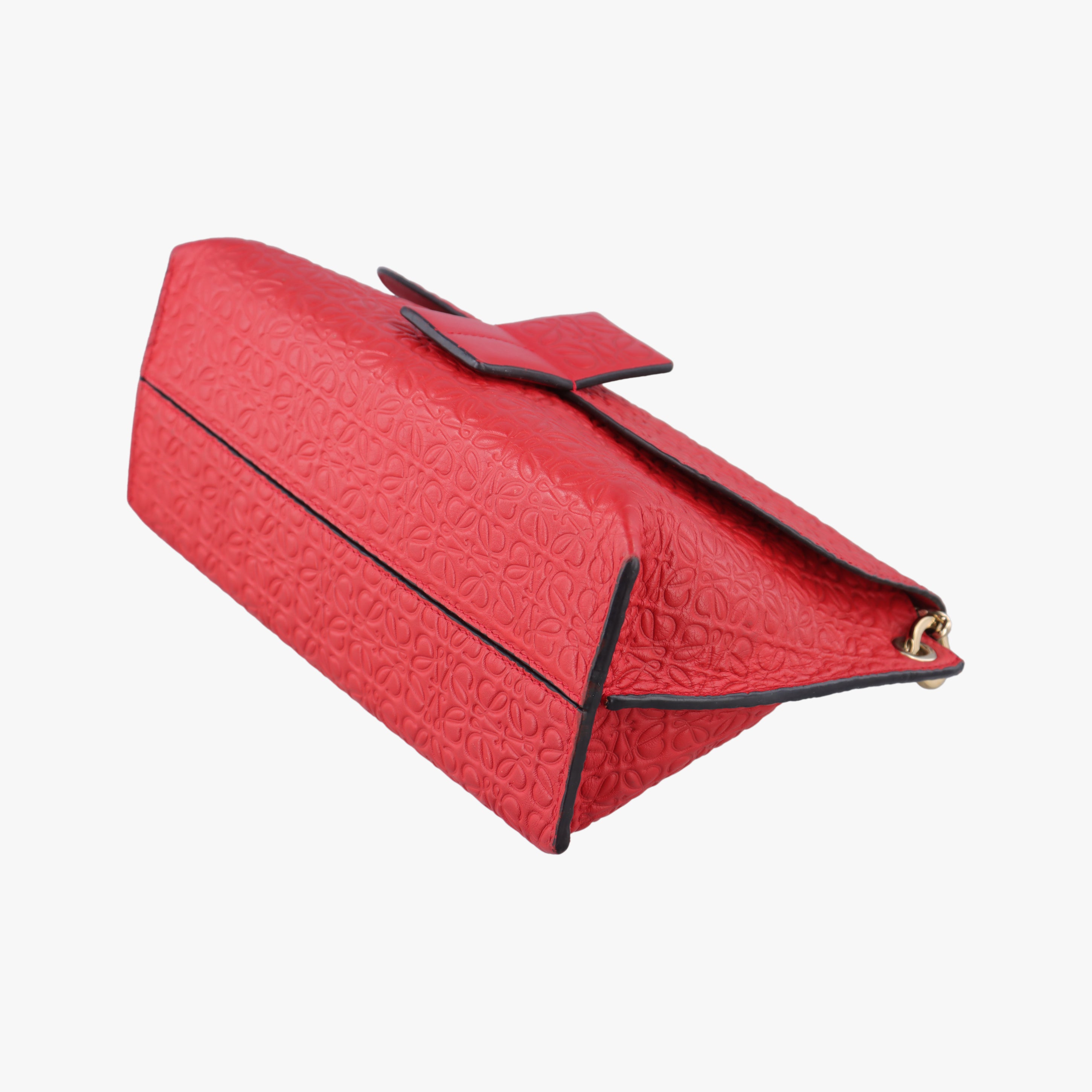 Pre-owned Loewe Avenue Red Leather  shoulderbag | stylenewstar
