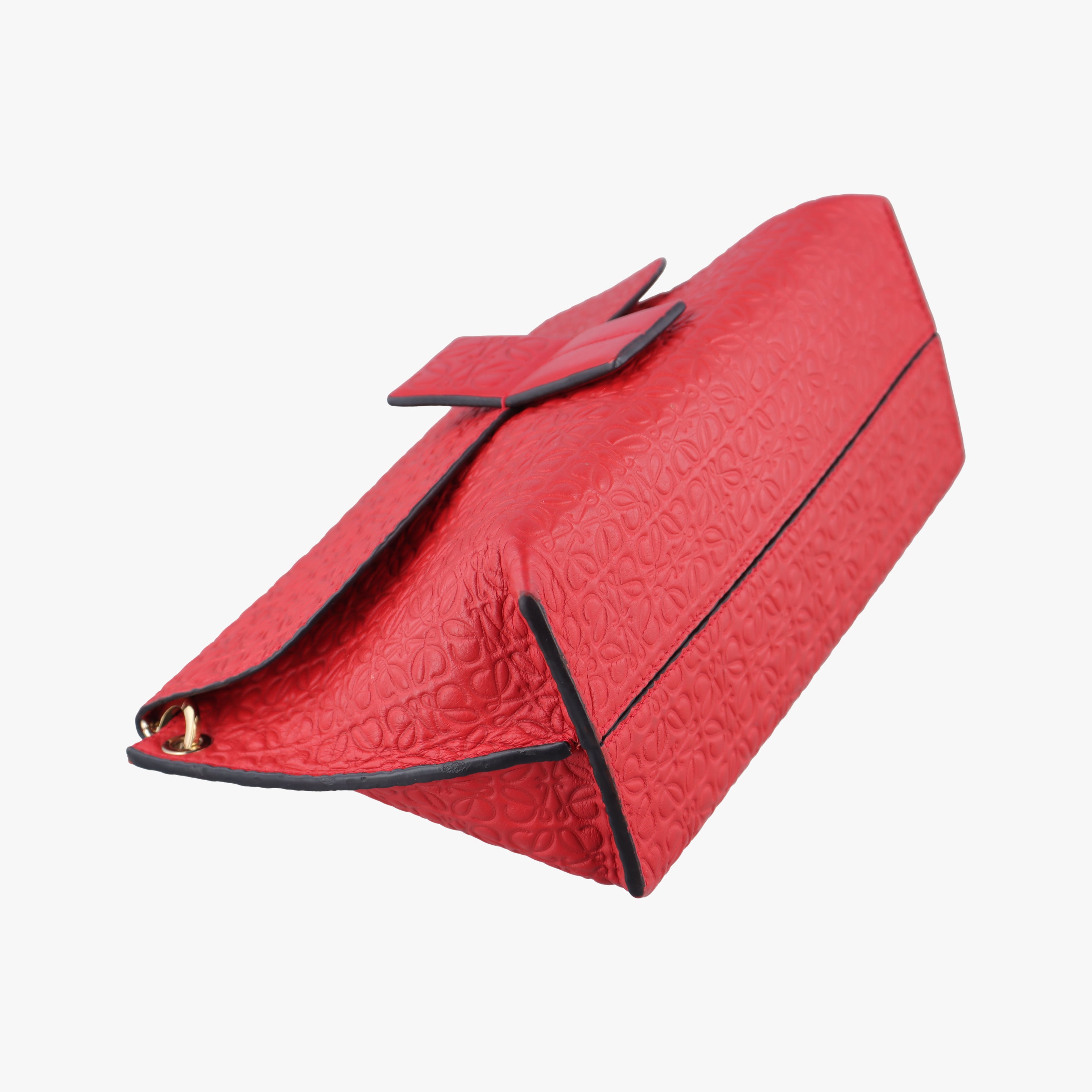 Pre-owned Loewe Avenue Red Leather  shoulderbag | stylenewstar