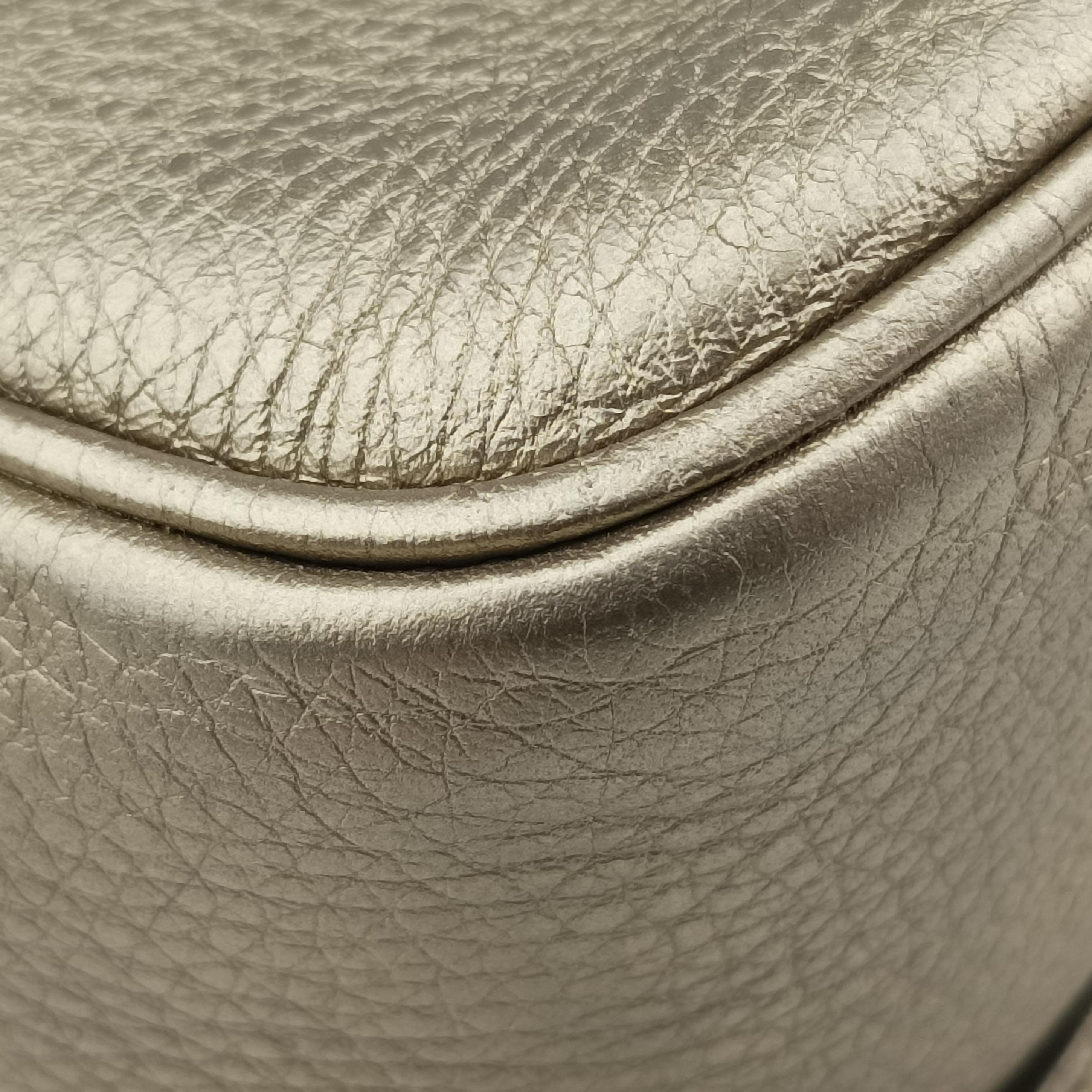 Pre-owned Gucci Soho Golden Leather 308364 shoulderbag | stylenewstar
