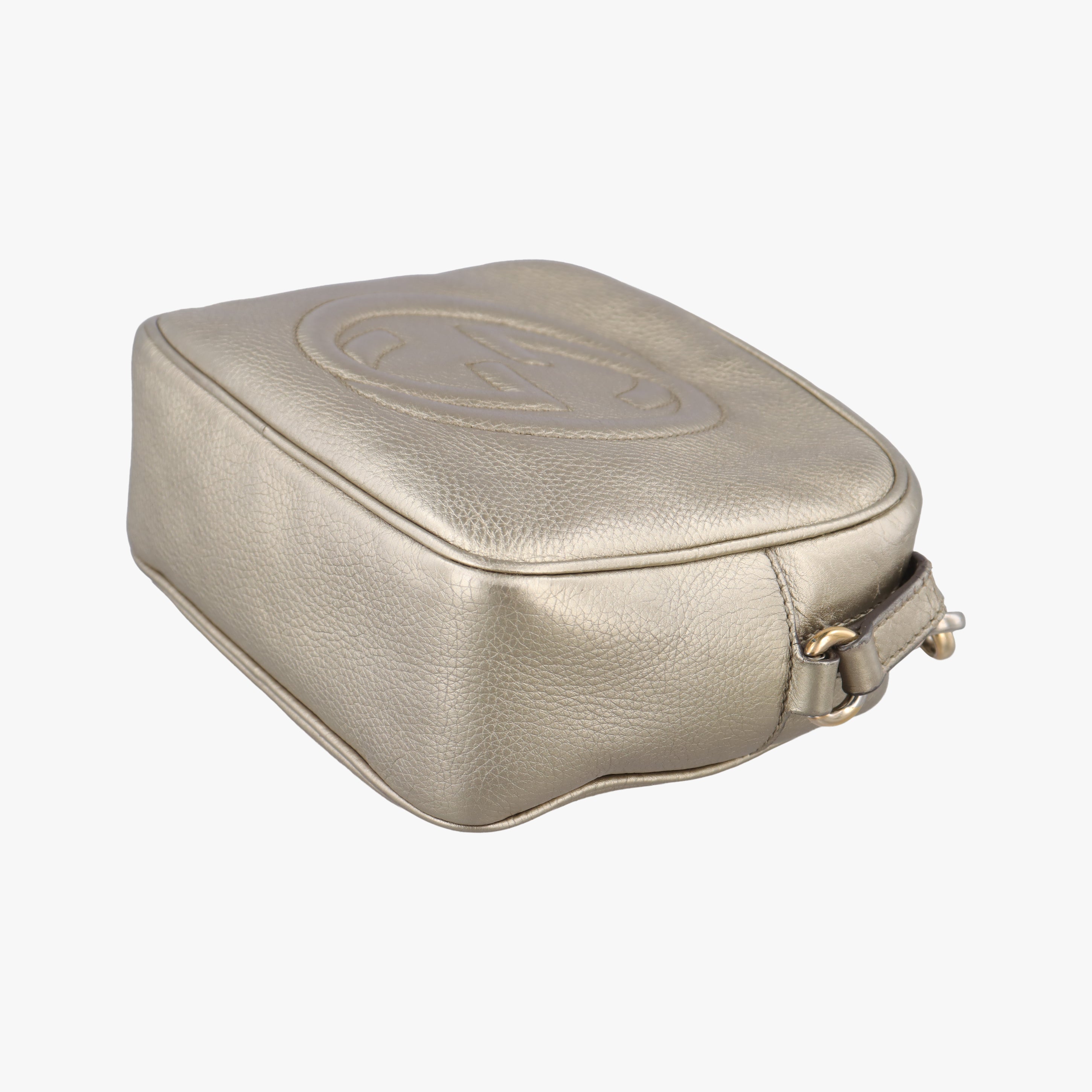 Pre-owned Gucci Soho Golden Leather 308364 shoulderbag | stylenewstar