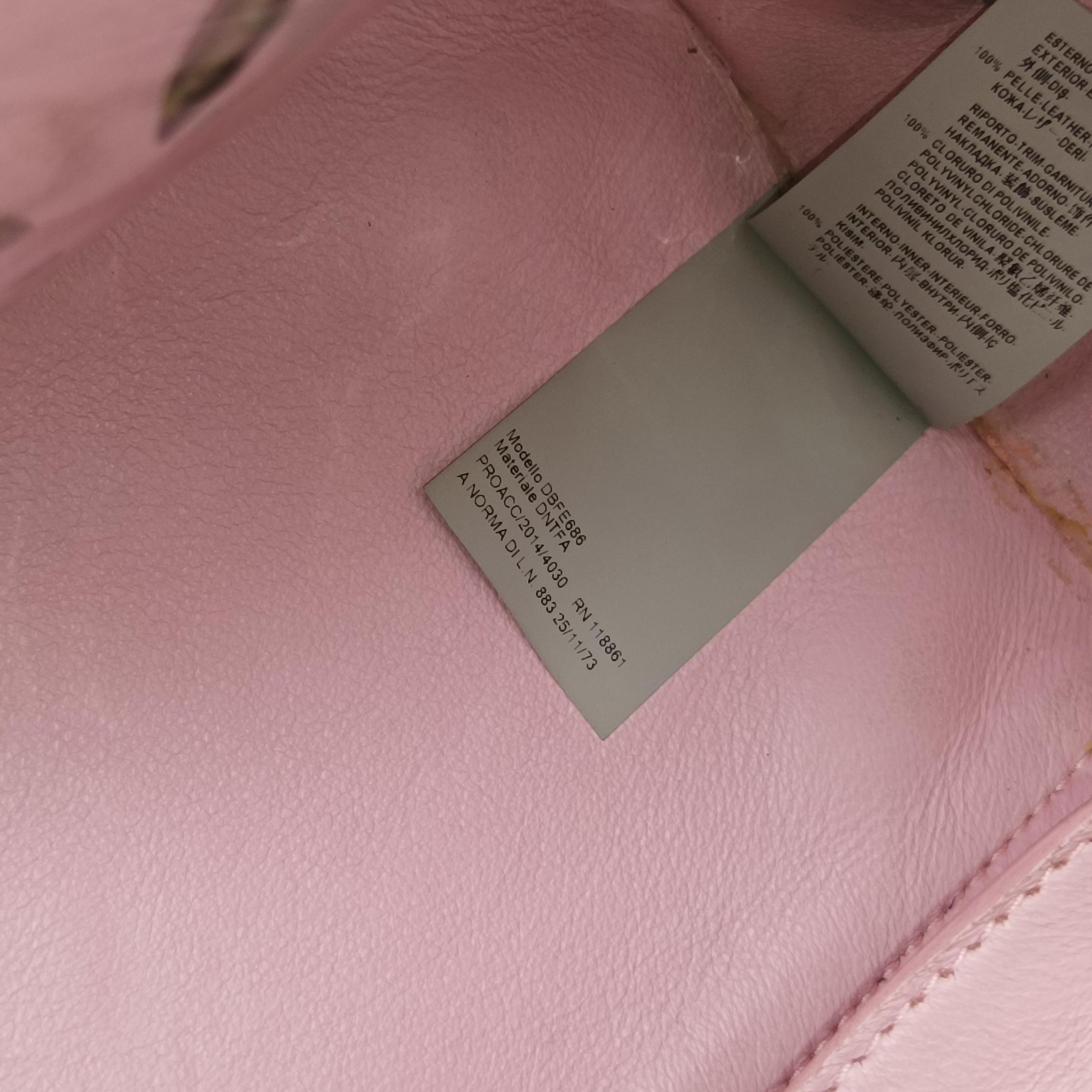 Pre-owned VERSACE Medusa Pink leather  shoulderbag | stylenewstar
