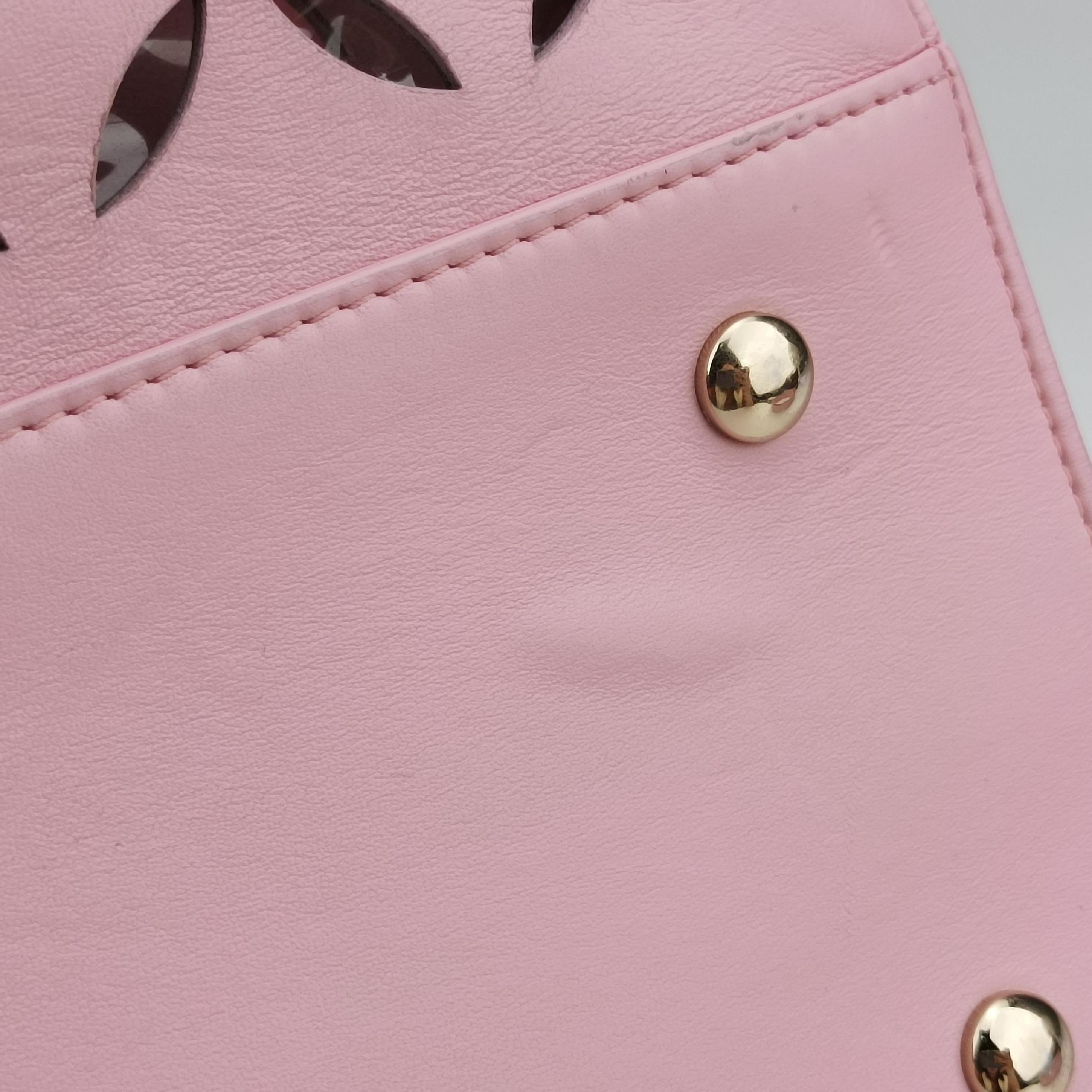 Pre-owned VERSACE Medusa Pink leather  shoulderbag | stylenewstar
