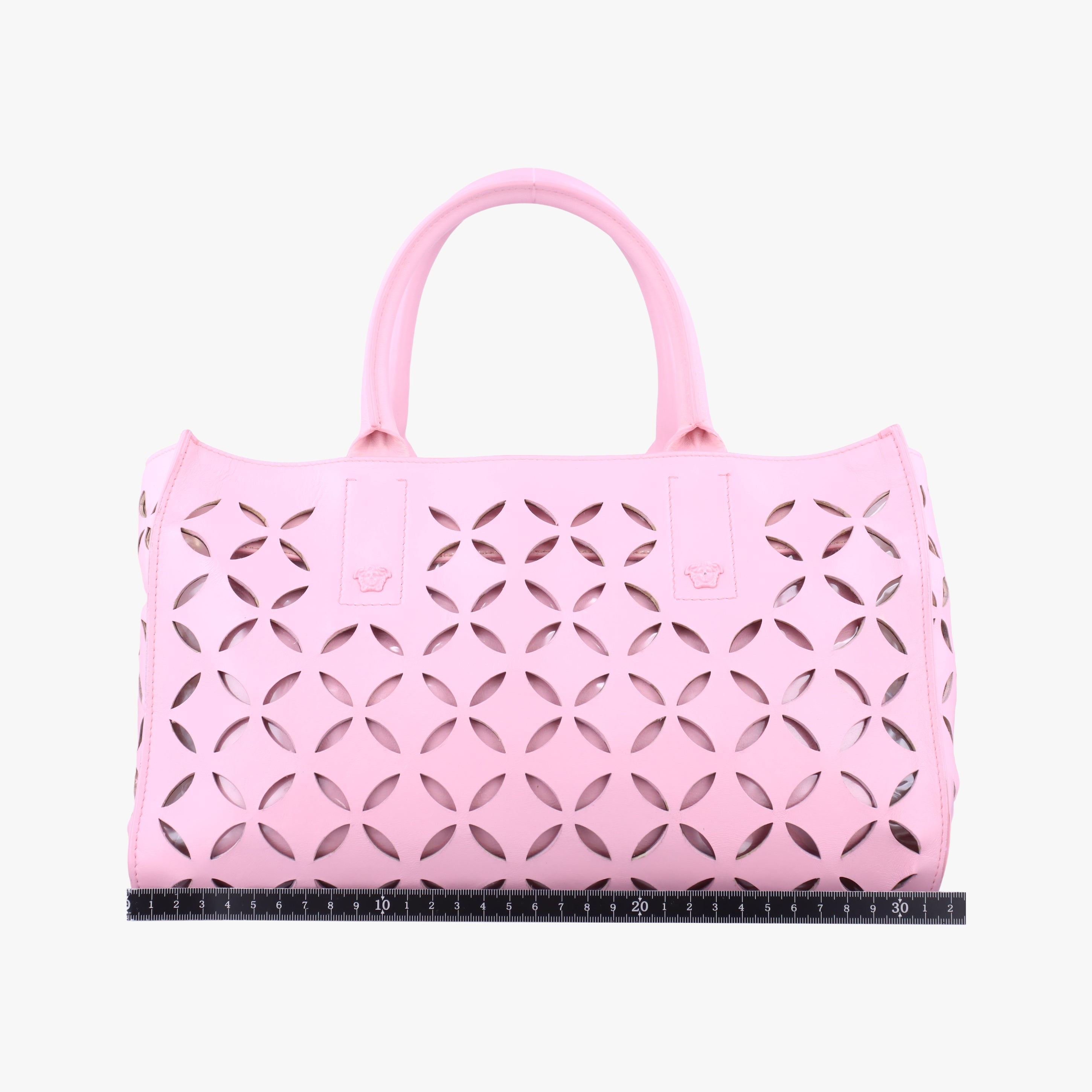 Pre-owned VERSACE Medusa Pink leather  shoulderbag | stylenewstar