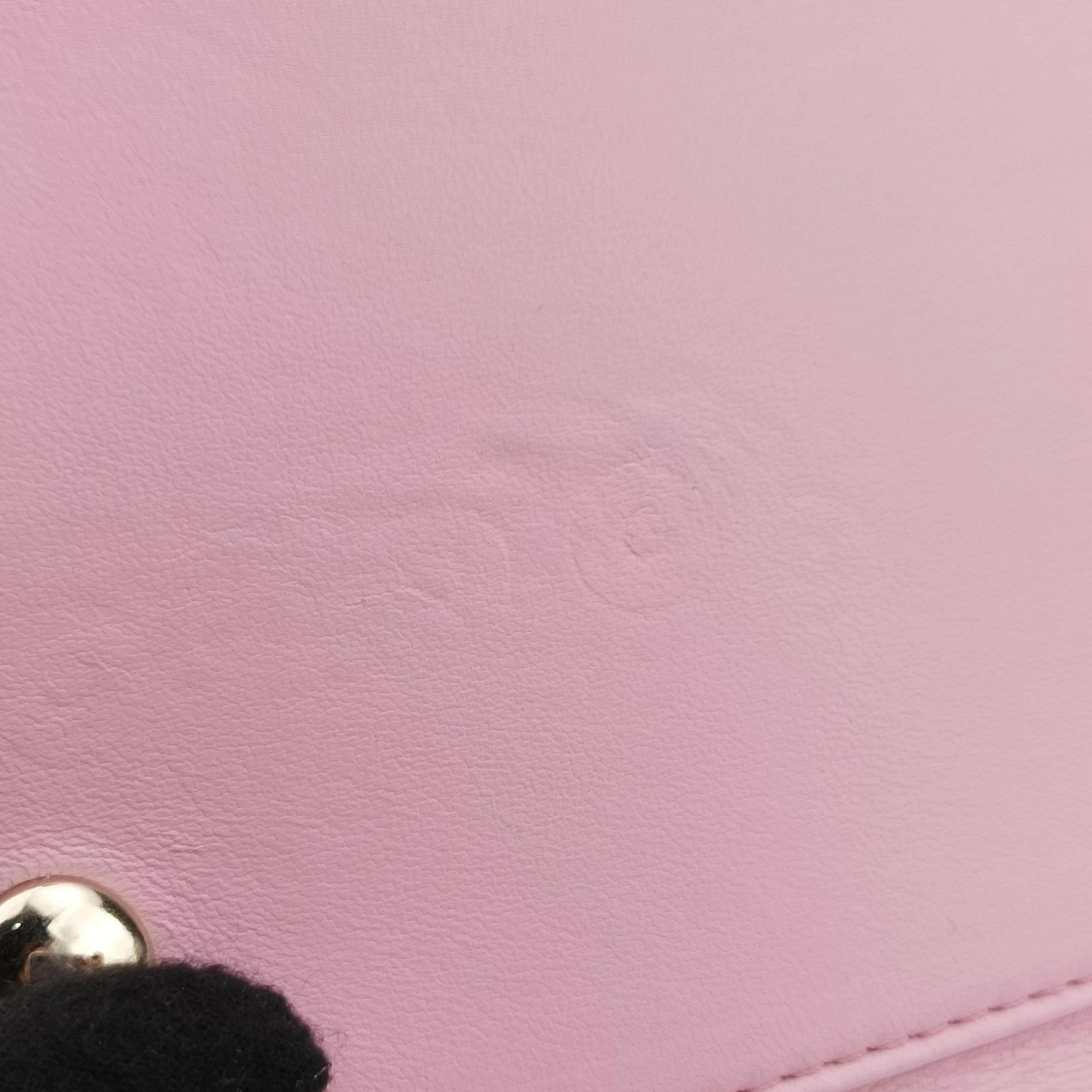 Pre-owned VERSACE Medusa Pink leather  shoulderbag | stylenewstar