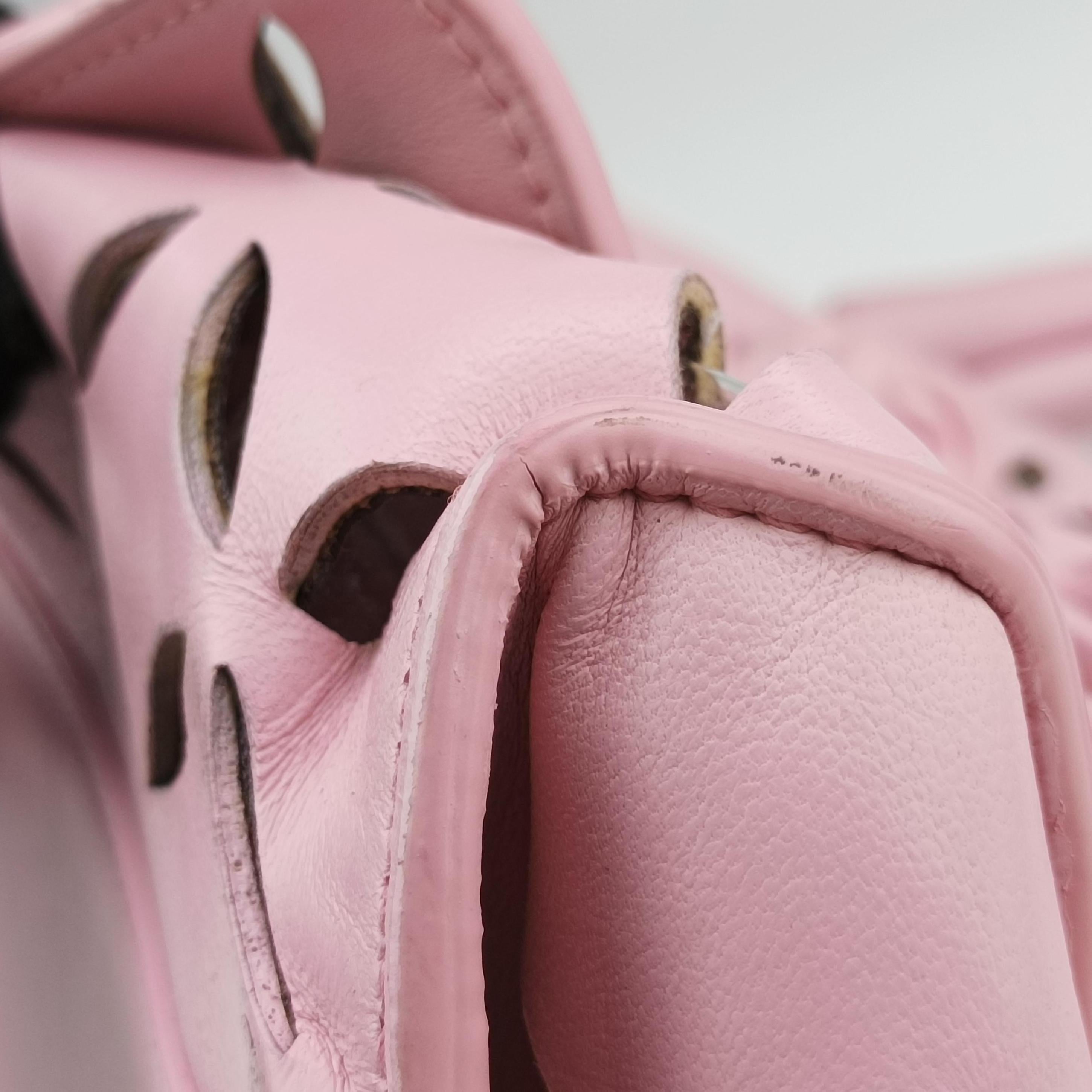 Pre-owned VERSACE Medusa Pink leather  shoulderbag | stylenewstar