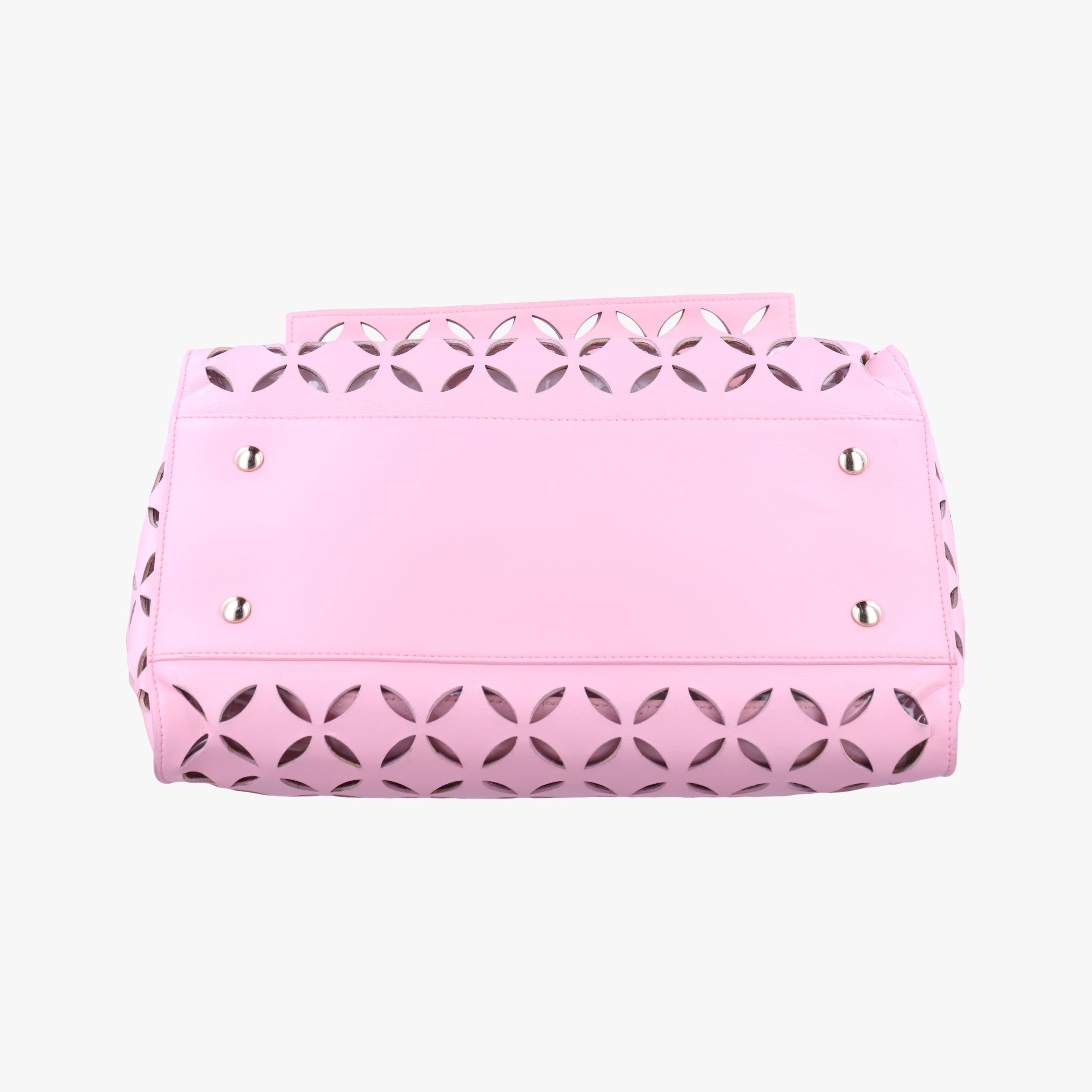 Pre-owned VERSACE Medusa Pink leather  shoulderbag | stylenewstar