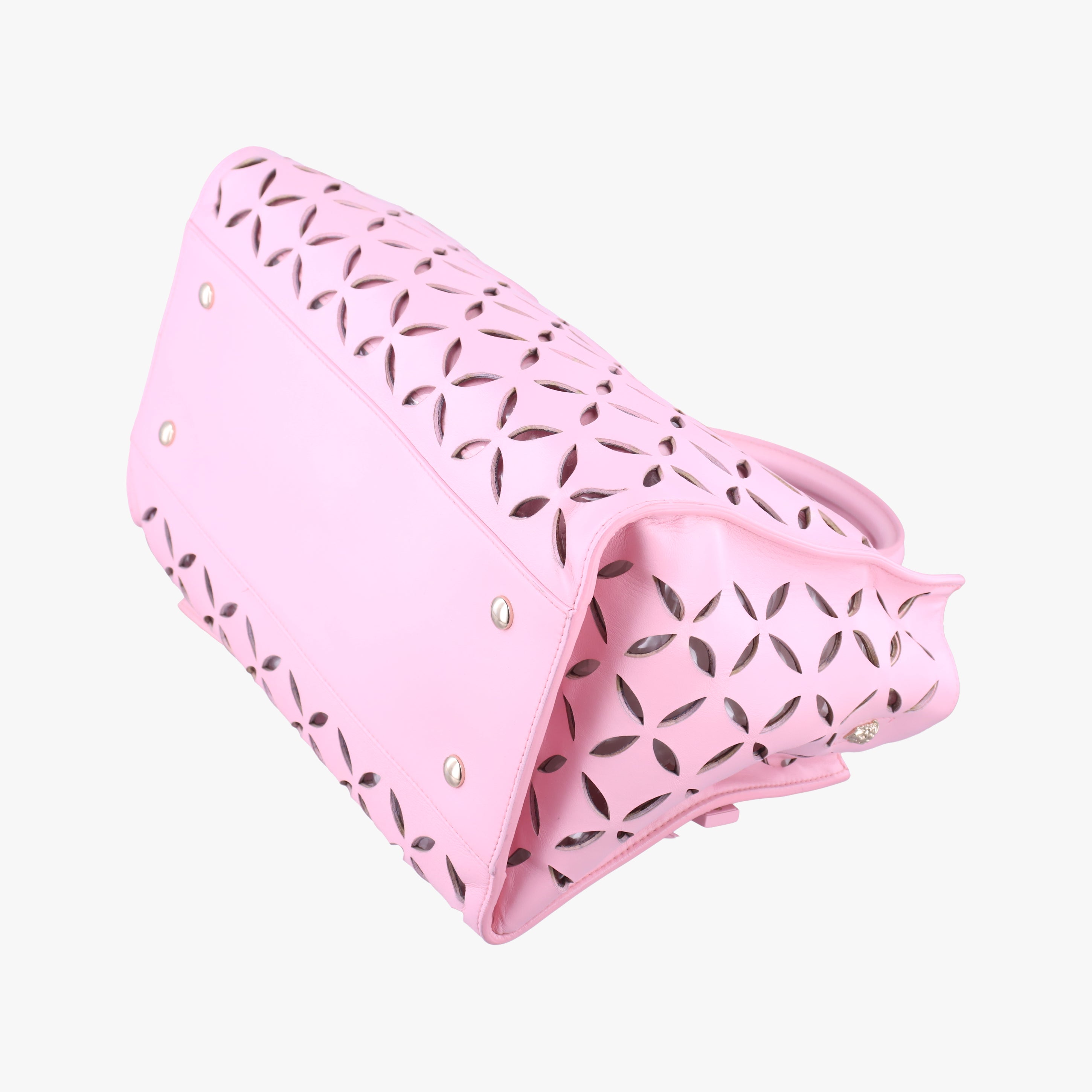 Pre-owned VERSACE Medusa Pink leather  shoulderbag | stylenewstar