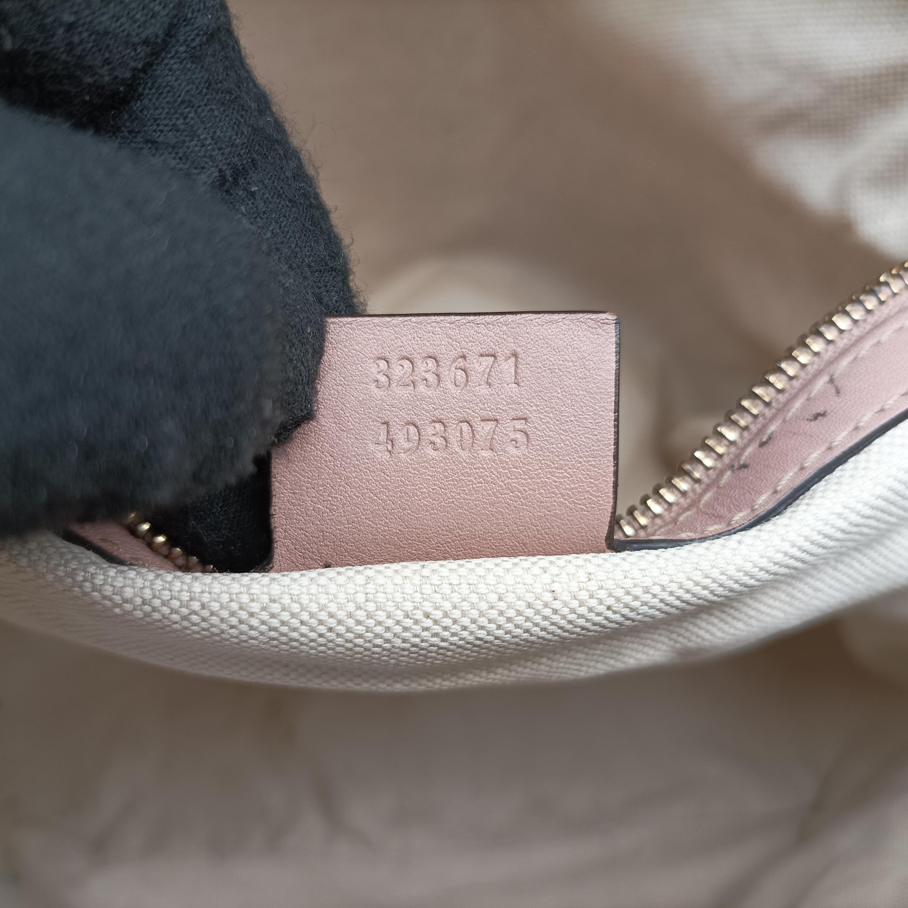 Pre-owned Gucci Bree Pink Leather 323671 shoulderbag | stylenewstar