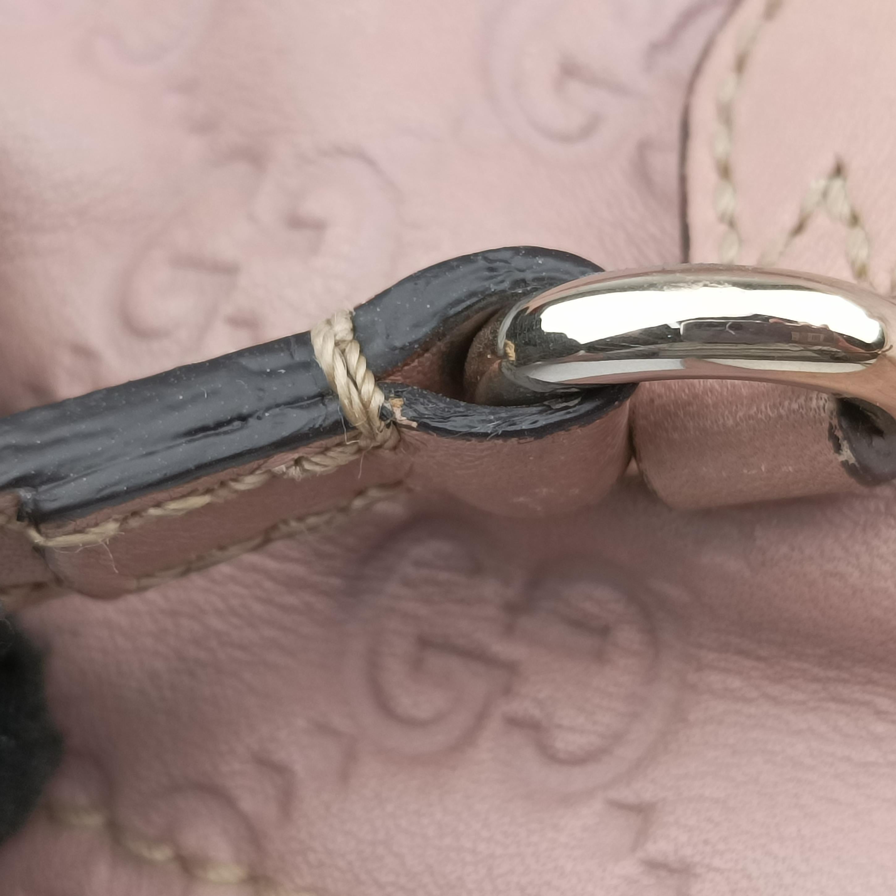 Pre-owned Gucci Bree Pink Leather 323671 shoulderbag | stylenewstar