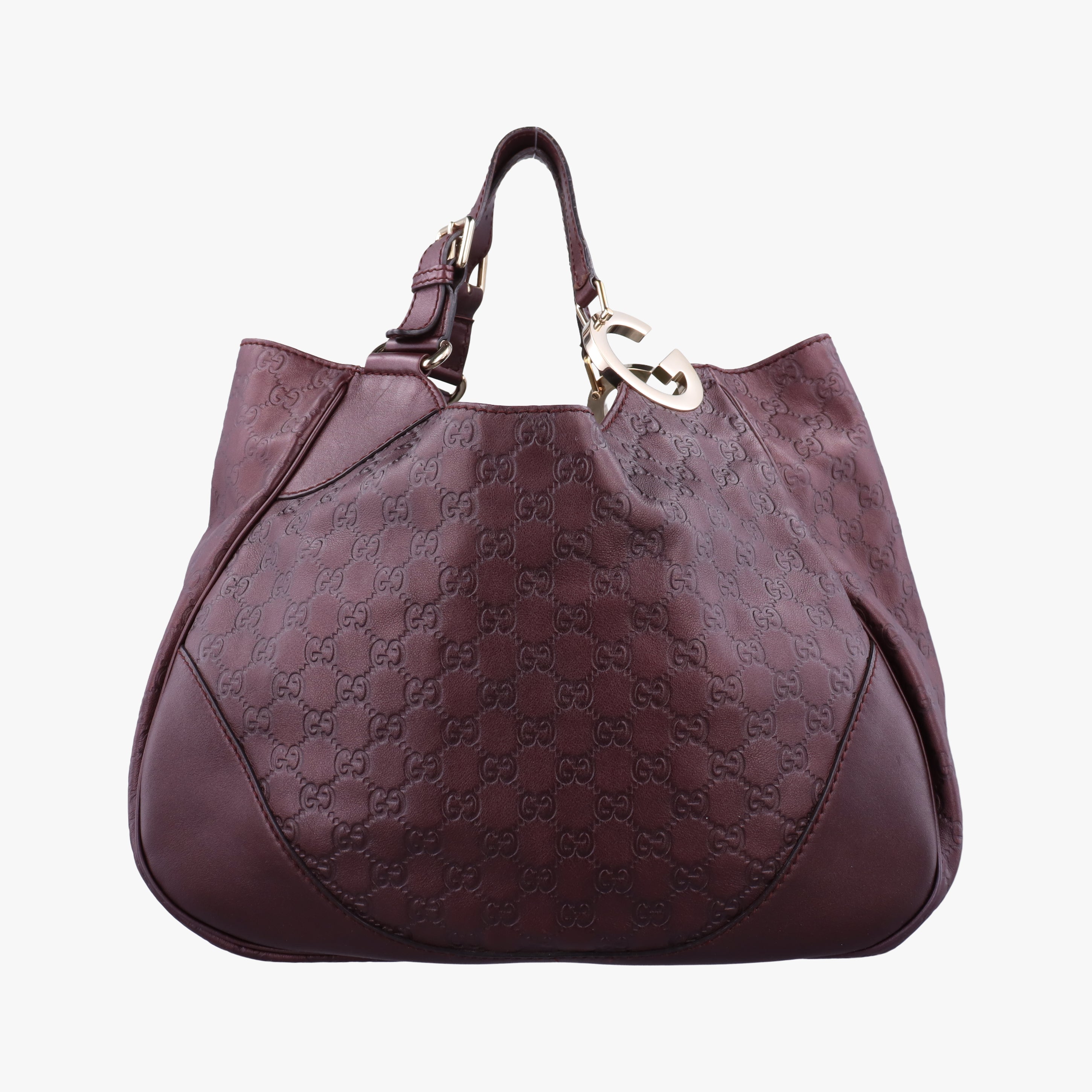 Pre-owned Gucci Charlotte Hobo Burgundy leather 203504 handbag | stylenewstar