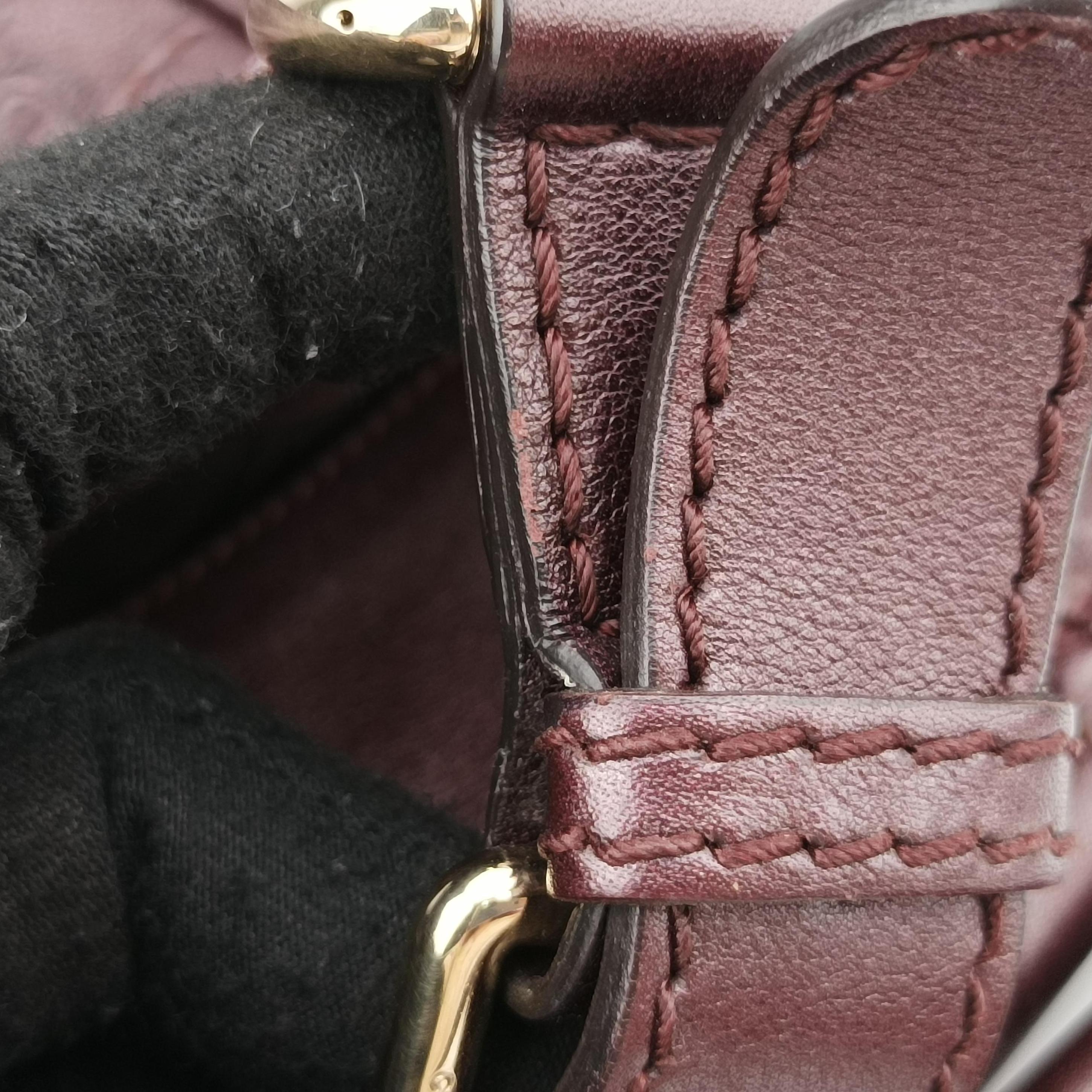 Pre-owned Gucci Charlotte Hobo Burgundy leather 203504 handbag | stylenewstar