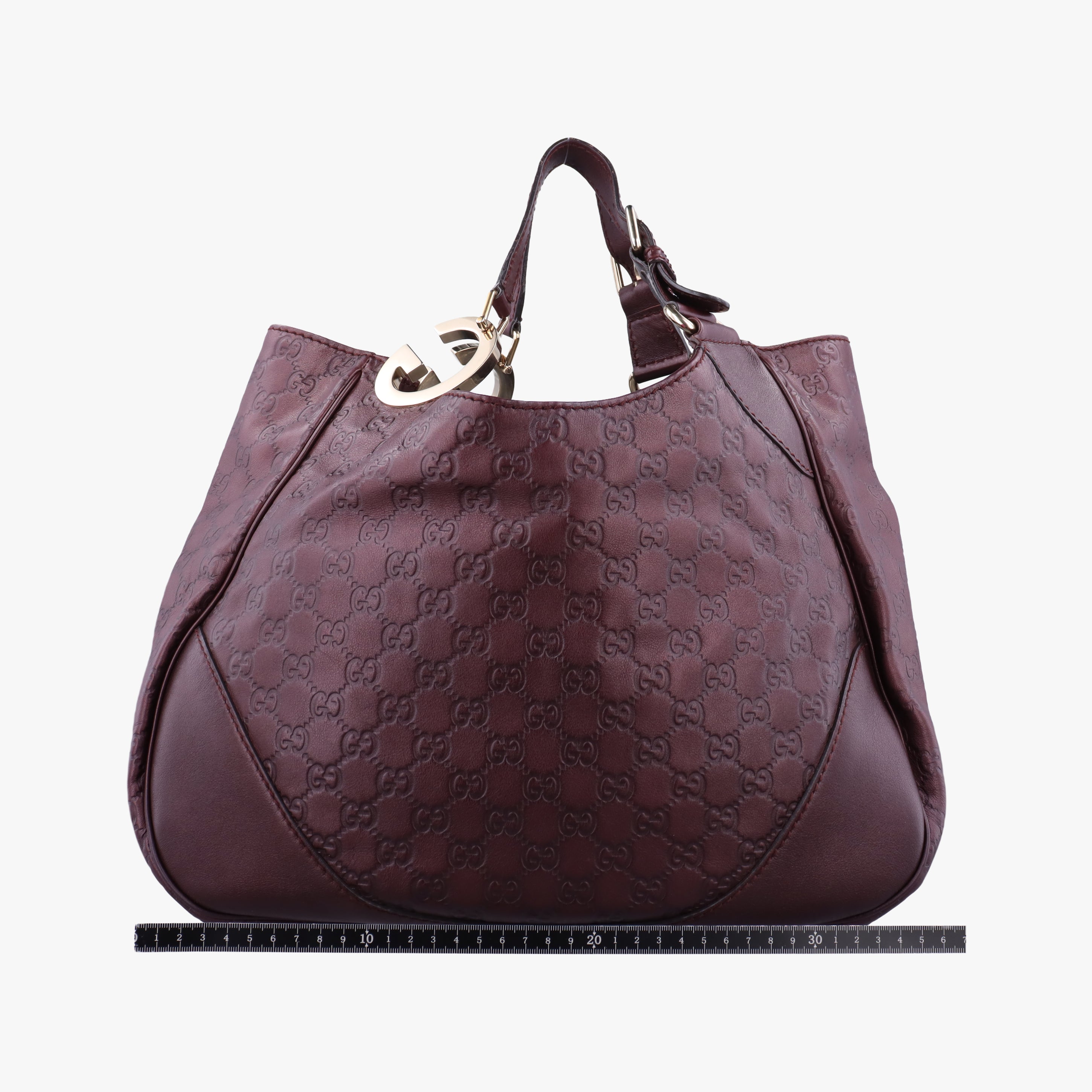 Pre-owned Gucci Charlotte Hobo Burgundy leather 203504 handbag | stylenewstar