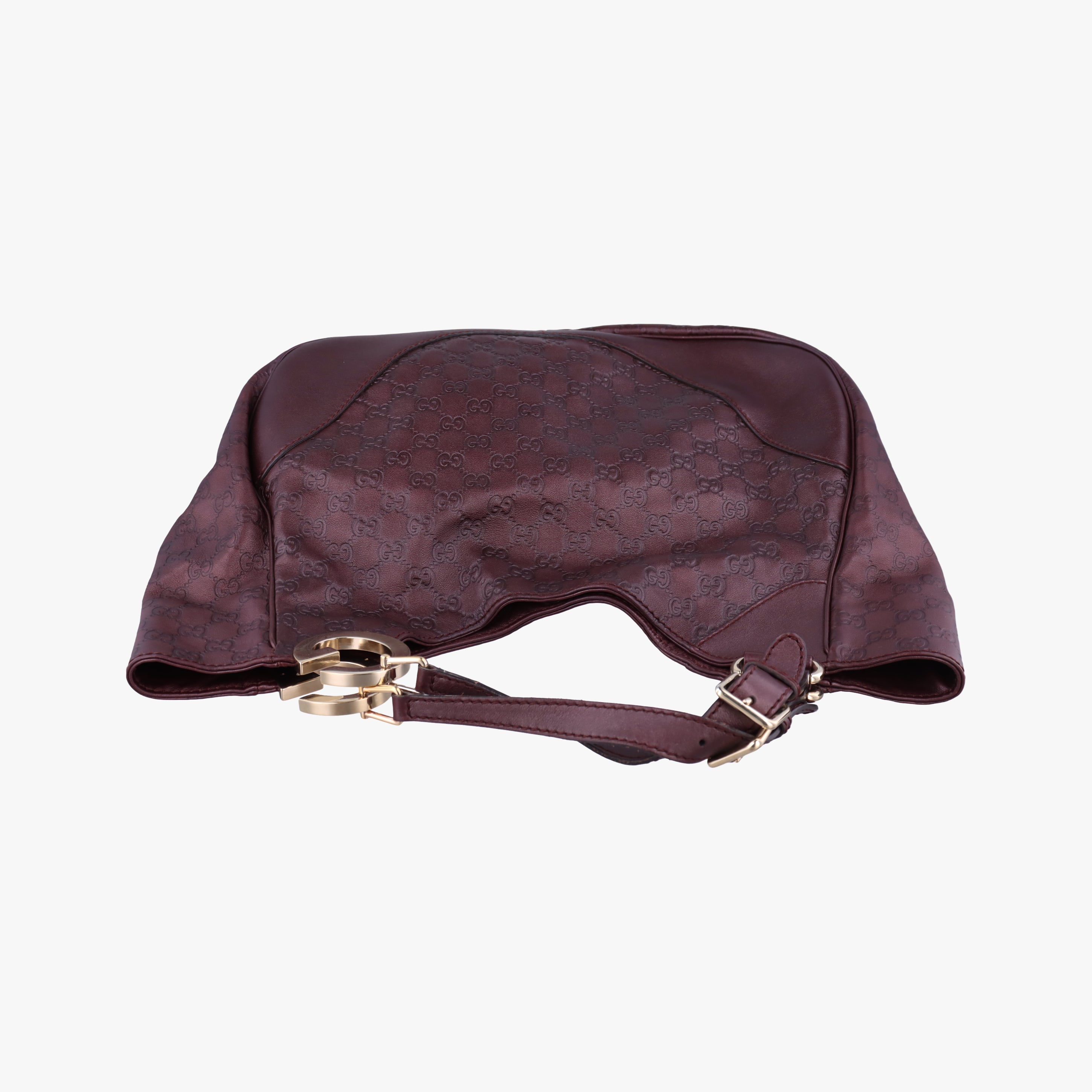 Pre-owned Gucci Charlotte Hobo Burgundy leather 203504 handbag | stylenewstar