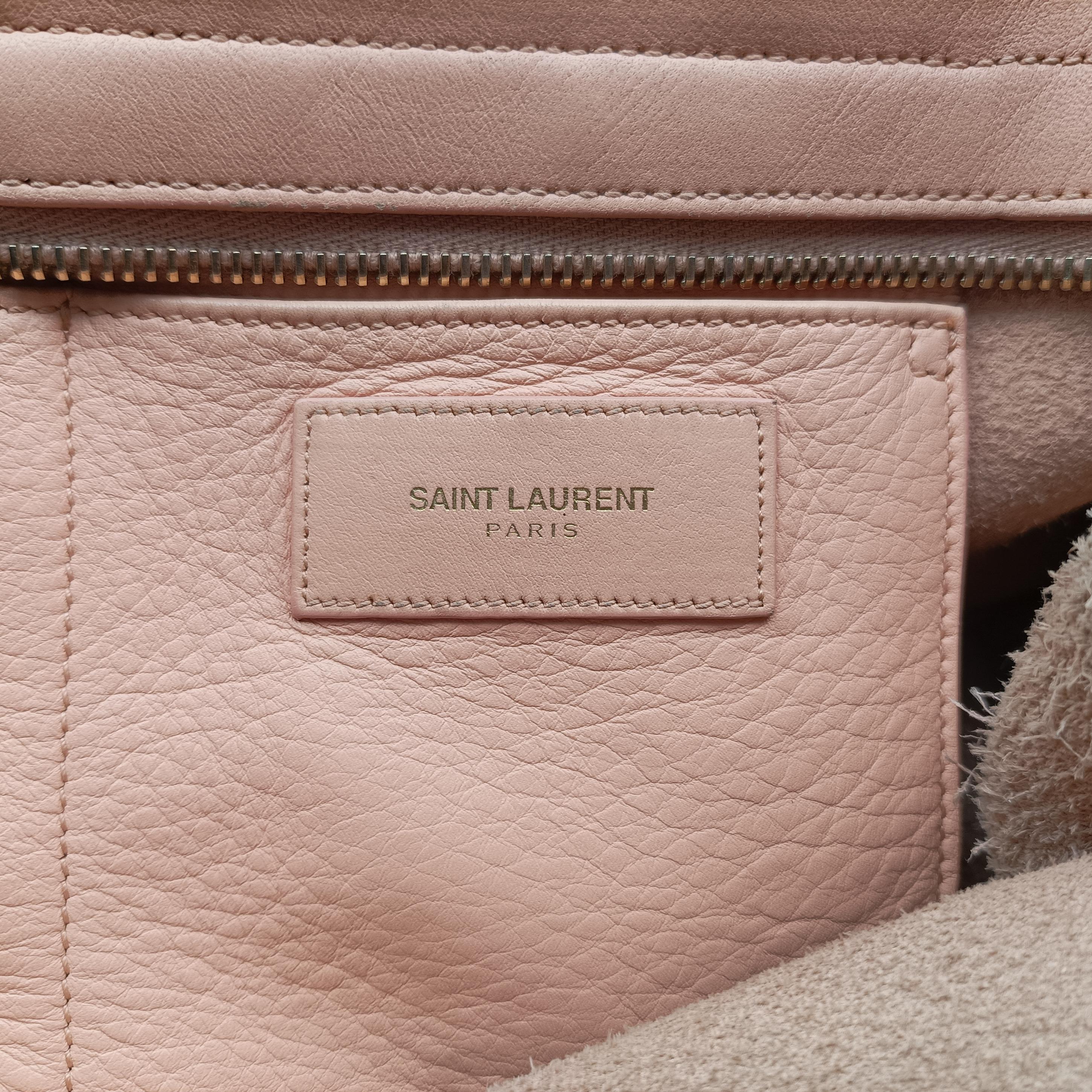 Pre-owned Yves Saint Laurent Y Ligne Petit Cabas Pink Leather 311210 shoulderbag | stylenewstar
