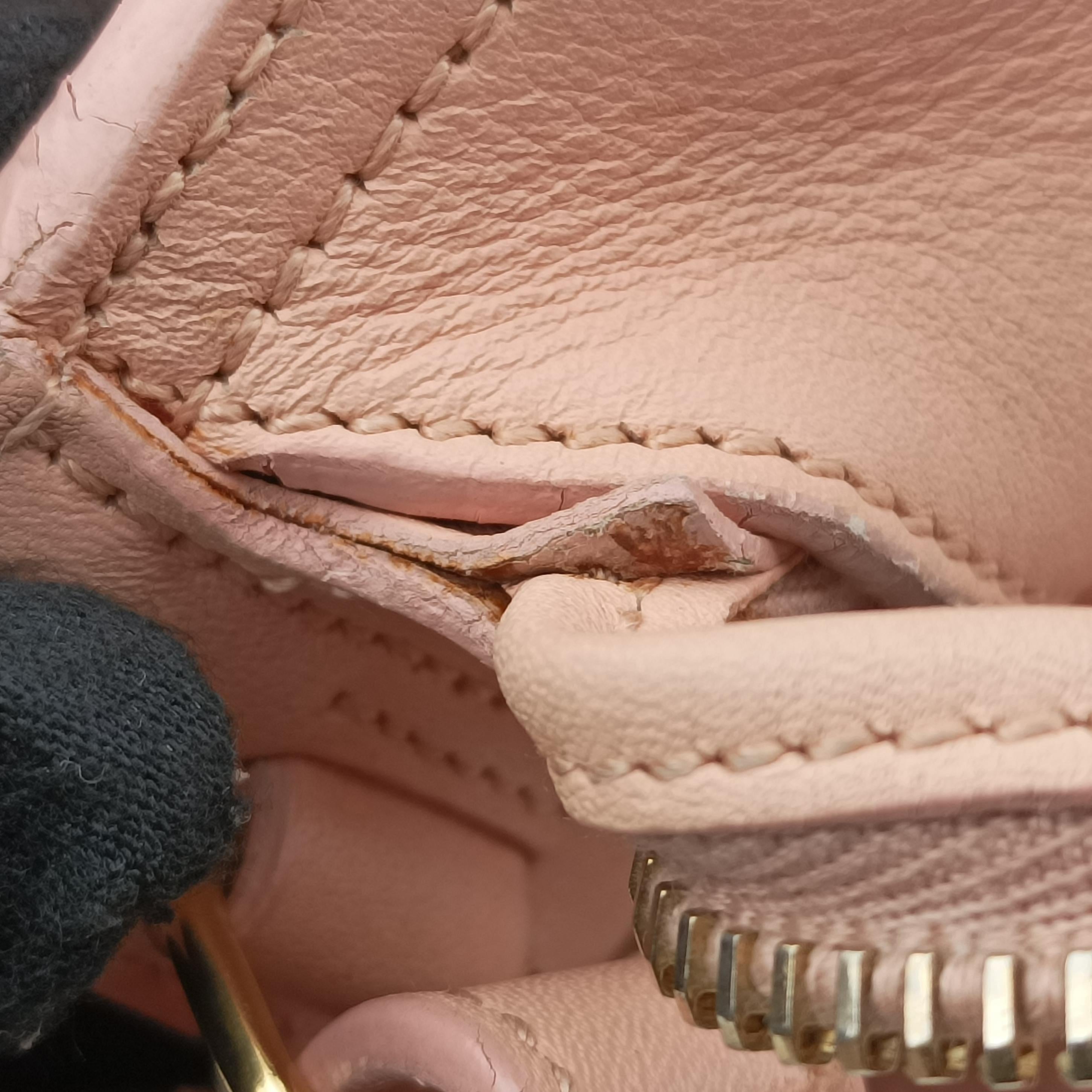 Pre-owned Yves Saint Laurent Y Ligne Petit Cabas Pink Leather 311210 shoulderbag | stylenewstar