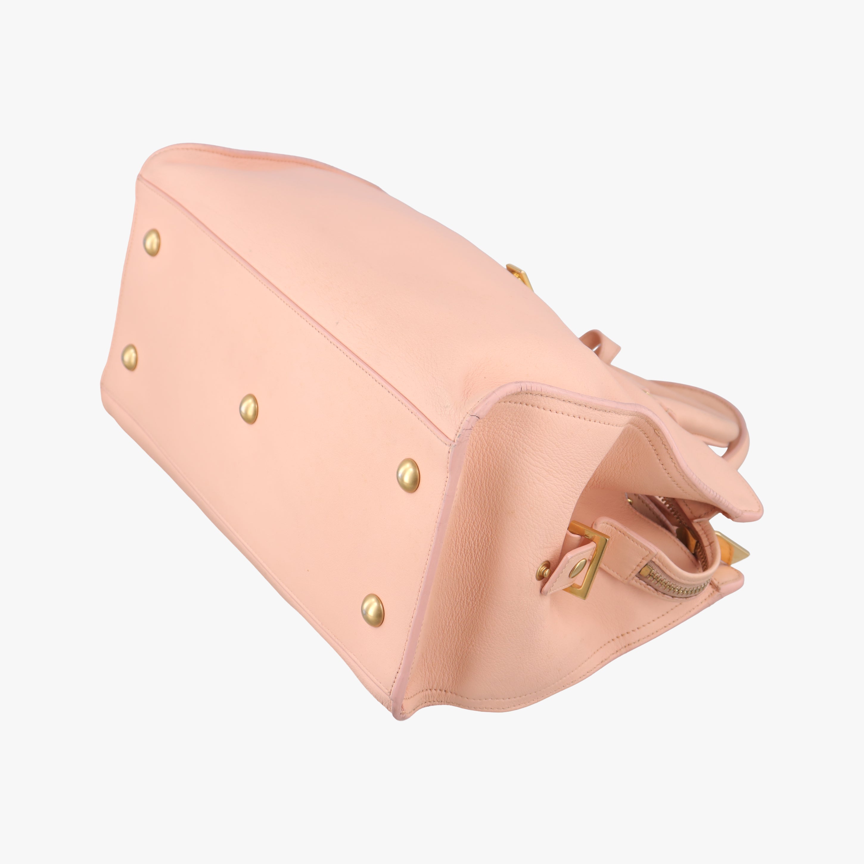 Pre-owned Yves Saint Laurent Y Ligne Petit Cabas Pink Leather 311210 shoulderbag | stylenewstar
